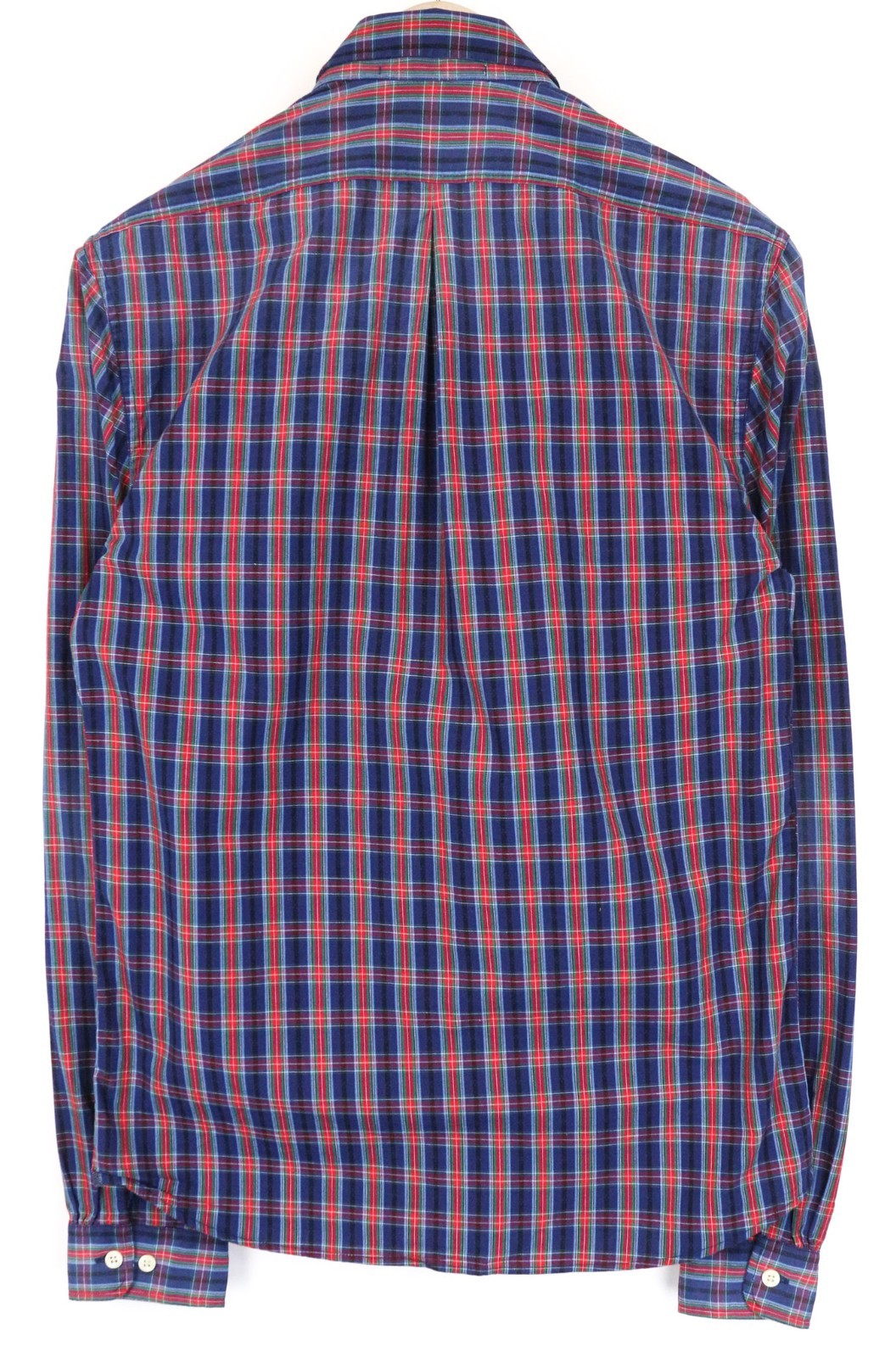 SCOTCH & SODA Ams Couture Men Shirt S Blue Red Checked Long Sleeve Pure Cotton