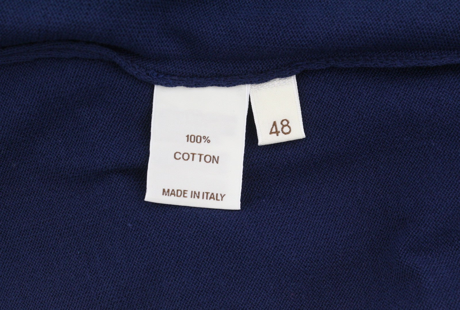 FILIPPO DE LAURENTIIS Men Polos IT48 S Dark Blue Half Button Short Sleeved