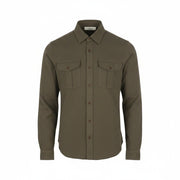FILIPPO DE LAURENTIIS Men Shirt IT50 M Brown Patch Pockets Button-Up