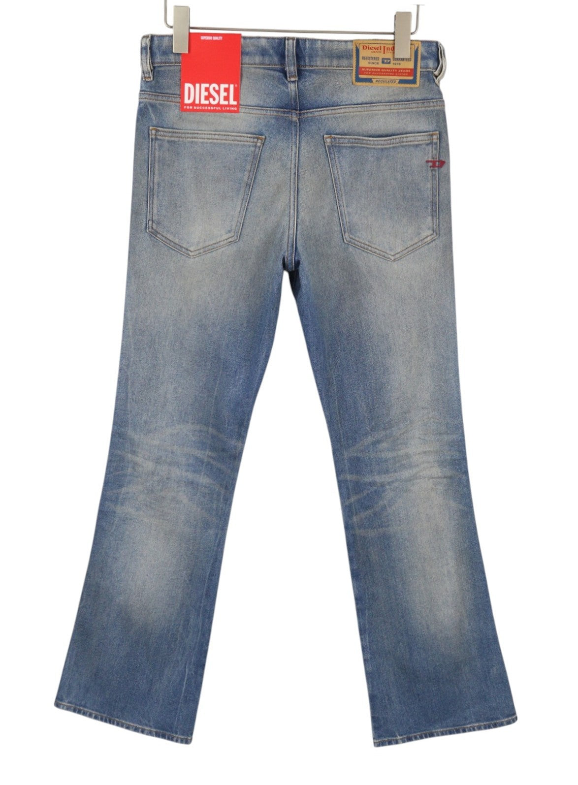 DIESEL 1998 D-Buck 09L30 Men Jeans W34/L32 Blue Slim Fit Bootcut Leg RRP225