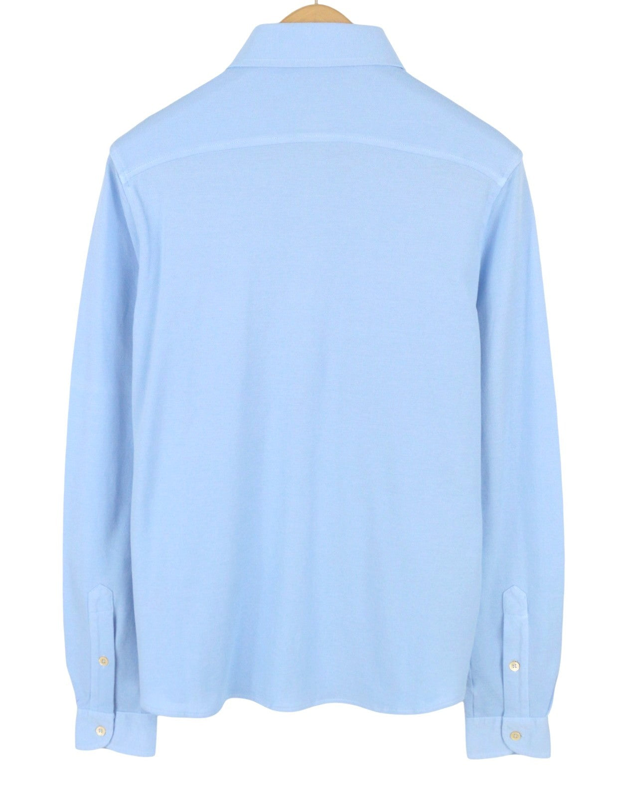 FILIPPO DE LAURENTIIS Men Shirt IT48 S Blue Cutaway Collar Button-Up