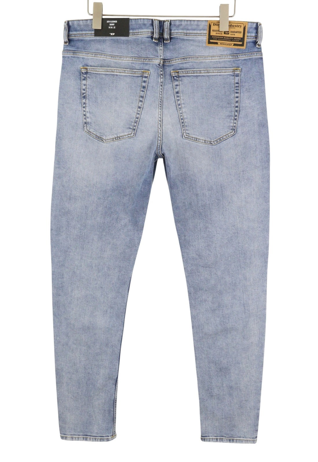DIESEL 1979 Sleenker R329K Men Jeans W36/L32 Blue Faded Skinny Fit RRP195