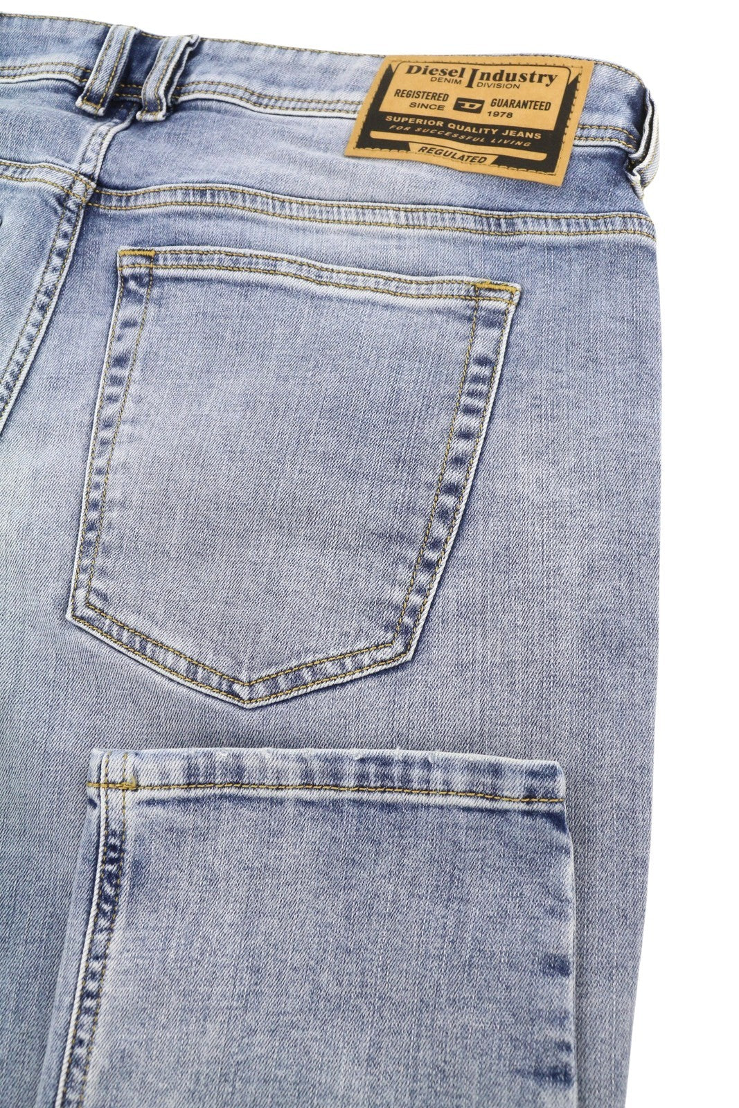 DIESEL 1979 Sleenker R329K Men Jeans W36/L32 Blue Faded Skinny Fit RRP195