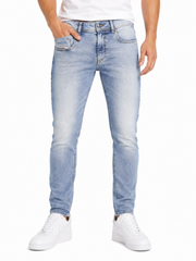 DIESEL 1979 Sleenker R329K Men Jeans W32/L32 Blue Faded Skinny Leg RRP195