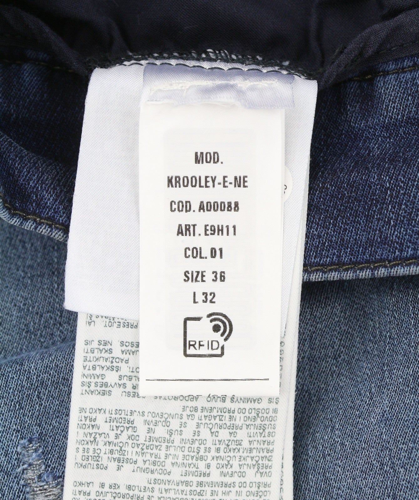 DIESEL Krooley-E-NE E9H11 Men Jeans W36/L32 Blue Distress Faded Jogg RRP295