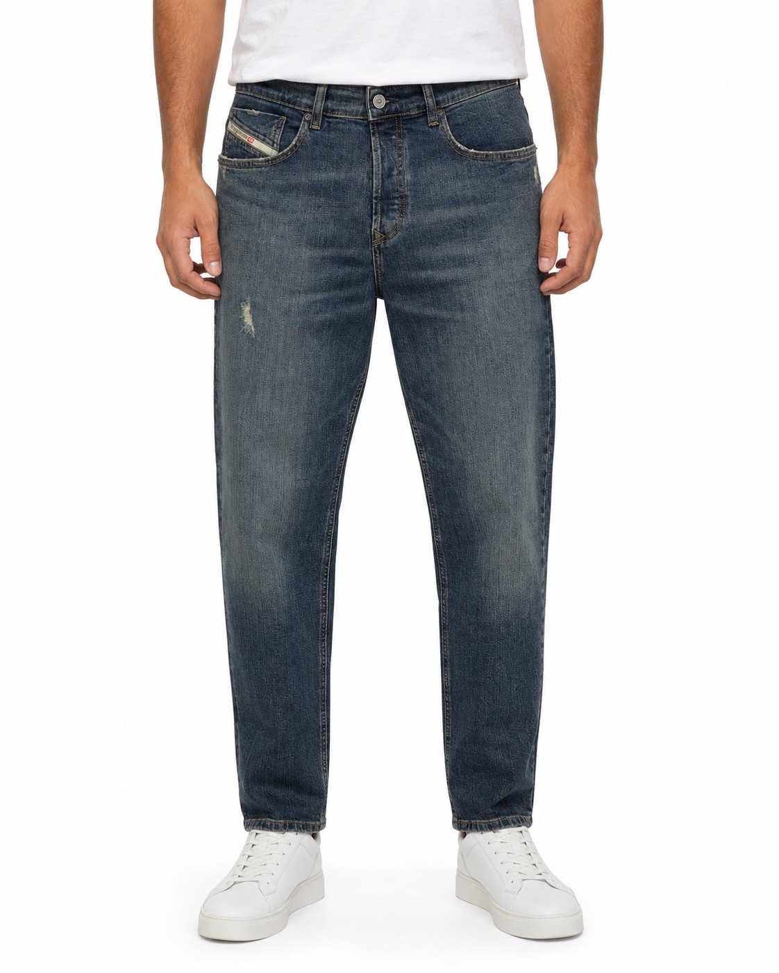 DIESEL 2005 D-Fining 0DQAC Men Jeans W36/L34 Blue Faded Regular Tapered RRP195