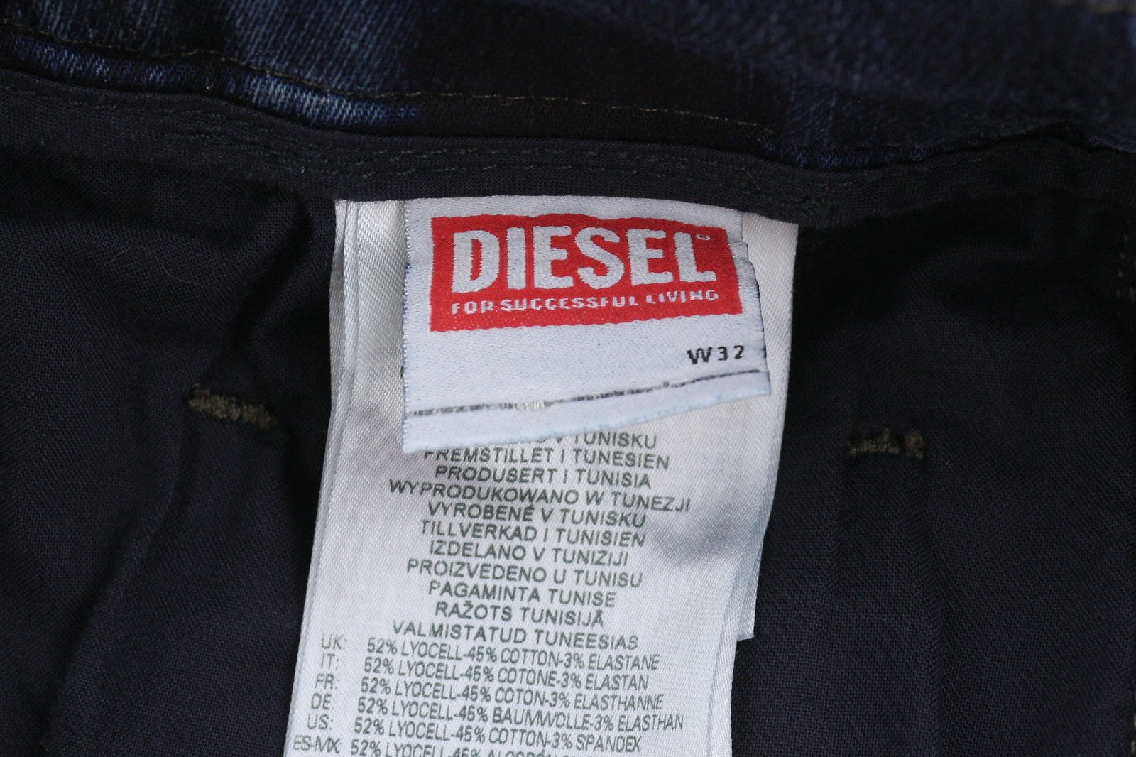 DIESEL Krooley-E-NE E9H11 Men Jeans W32/L32 Blue Distress Faded Jogg RRP295