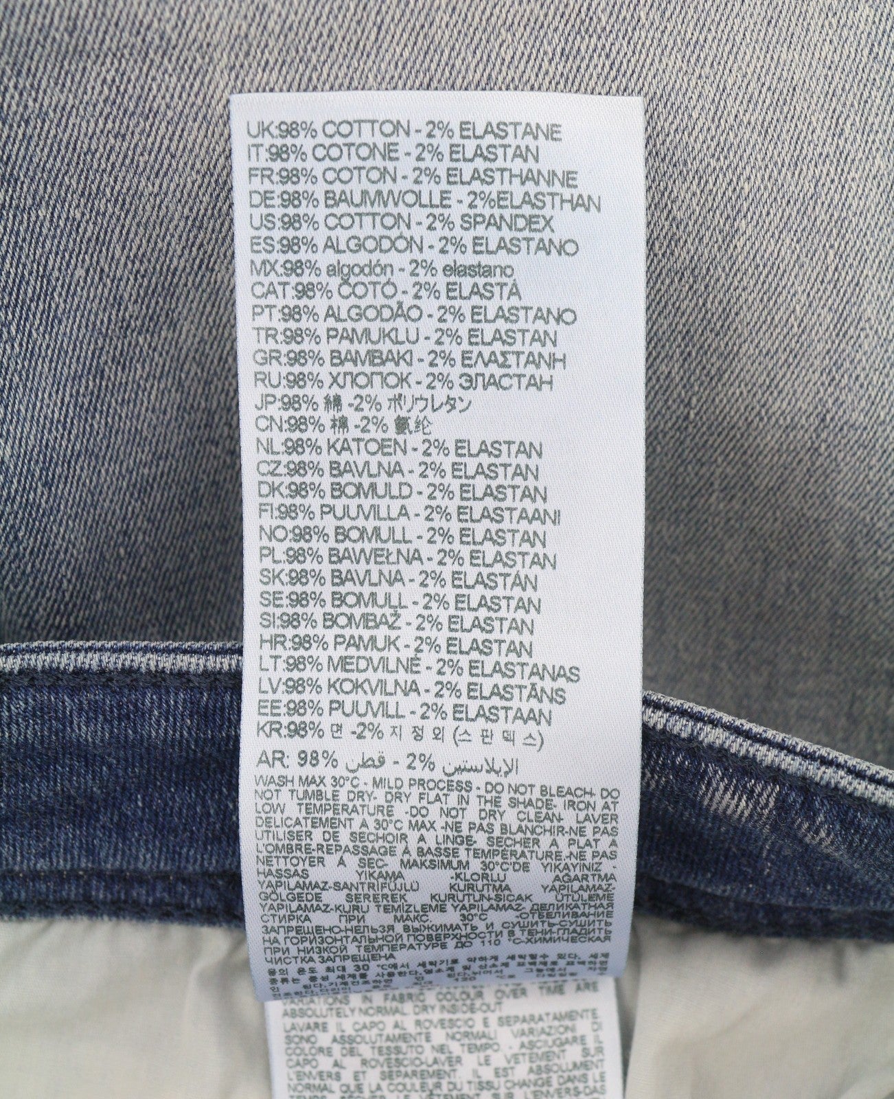 DIESEL 1979 Sleenker 0PFAW Men Jeans W36/L34 Blue Faded Skinny Low Waist RRP175