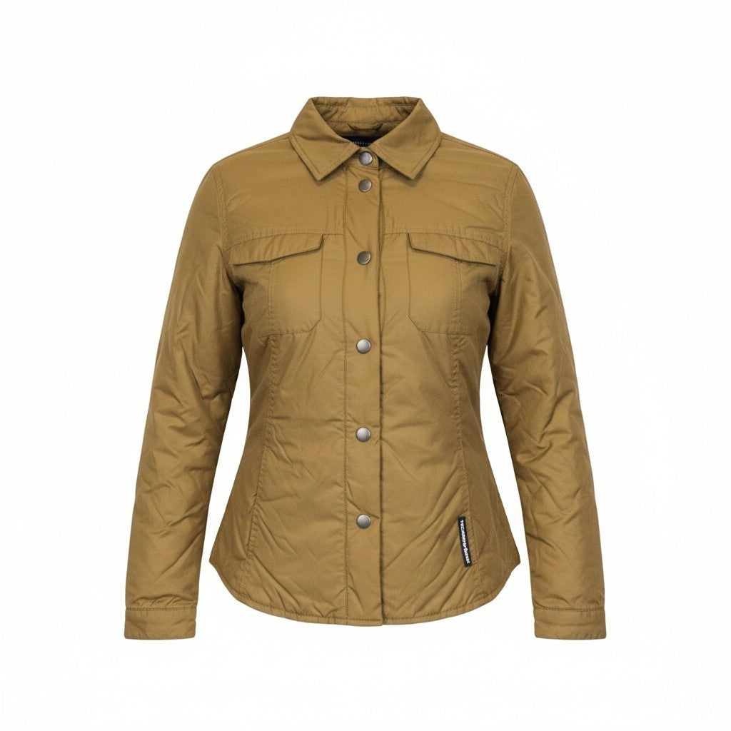 TUCANO URBANO Lori Women Jacket 2XS Brown Windproof Zip Snap Long Sleeved