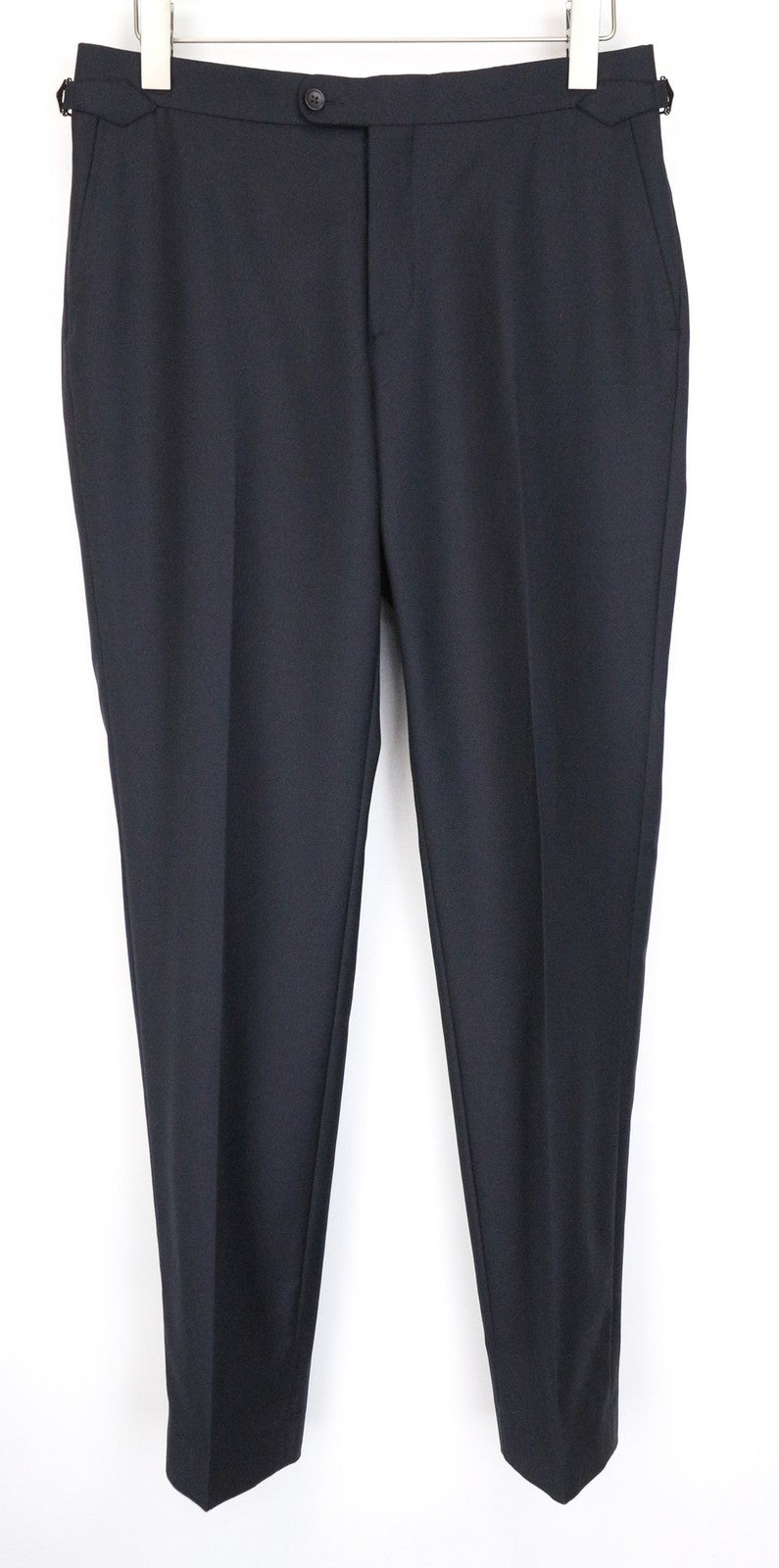 SUITSUPPLY Ferrara Men Suit UK38R Blue Slim 2-Piece Pure Wool V-Neck Twill