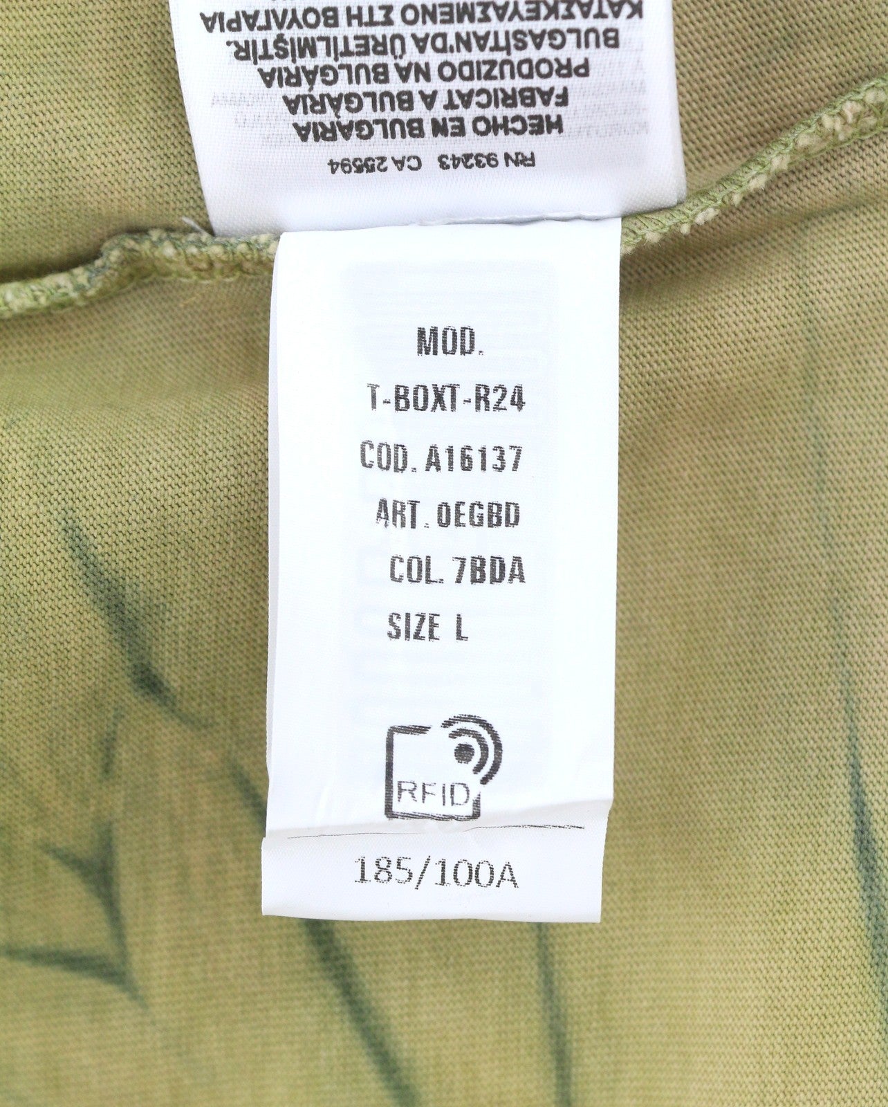 DIESEL T-Boxt-R24 Men T-Shirt L Green Oversized Printed Short Sleeve RRP150