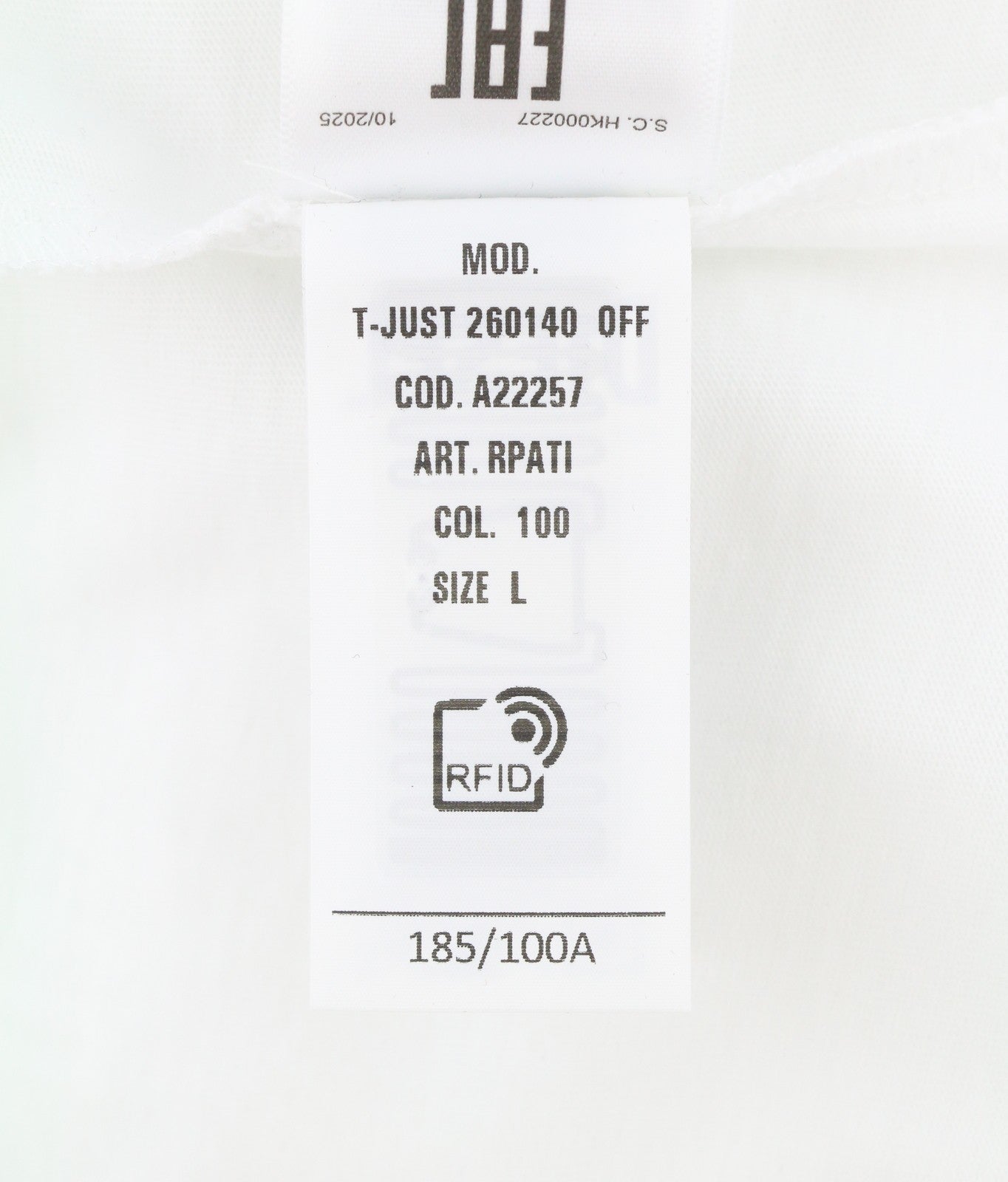 DIESEL T-Just 260140 OFF Men T-Shirt L White Cotton Tricot Crew Short Sleeve