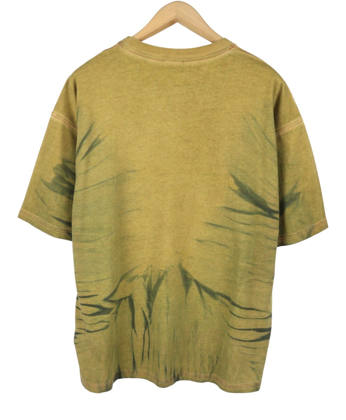 DIESEL T-Boxt-R24 Men T-Shirt L Green Oversized Print Short Sleeved RRP150