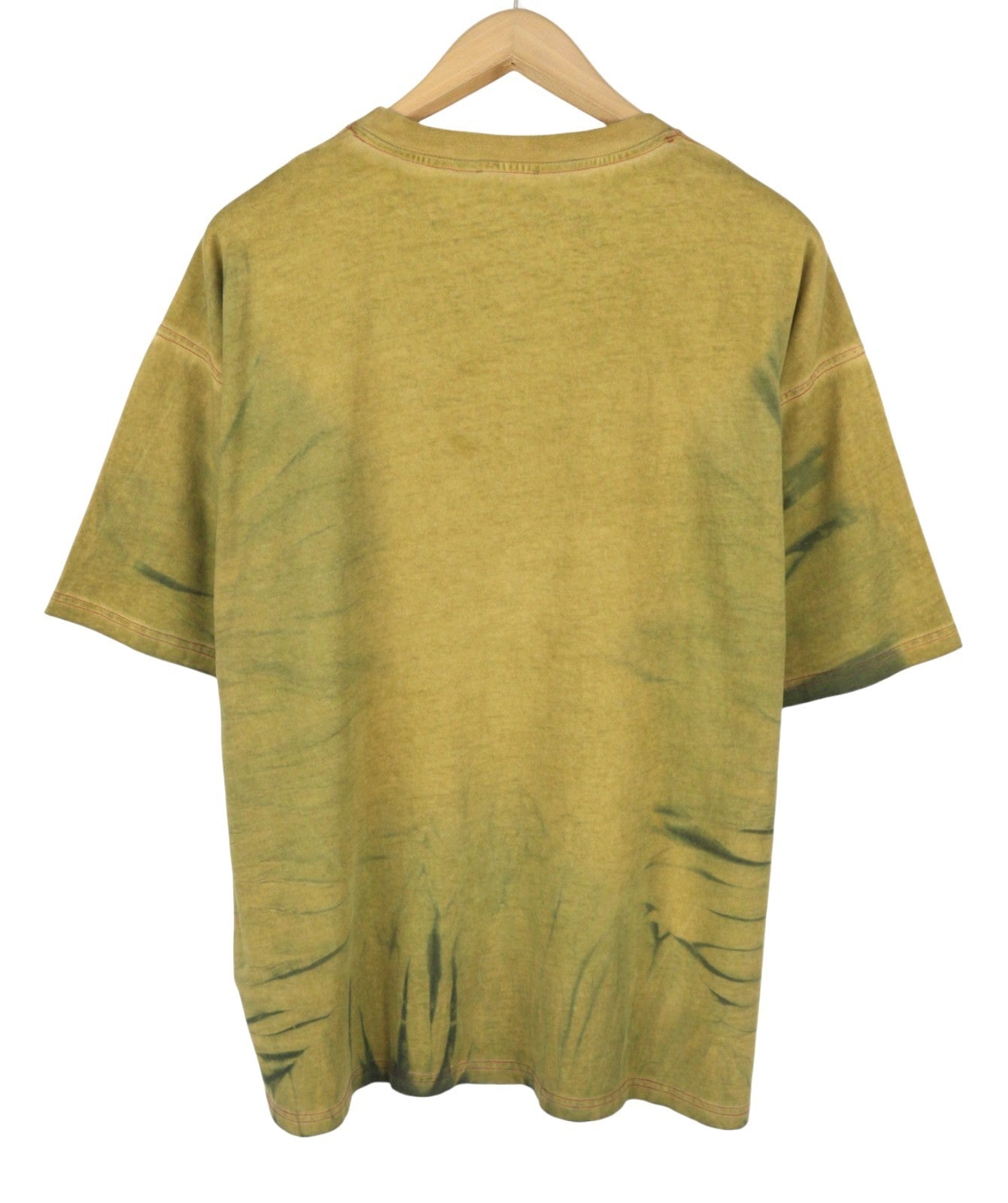DIESEL T-Boxt-R24 Men T-Shirt L Green Oversized Printed Short Sleeved RRP150