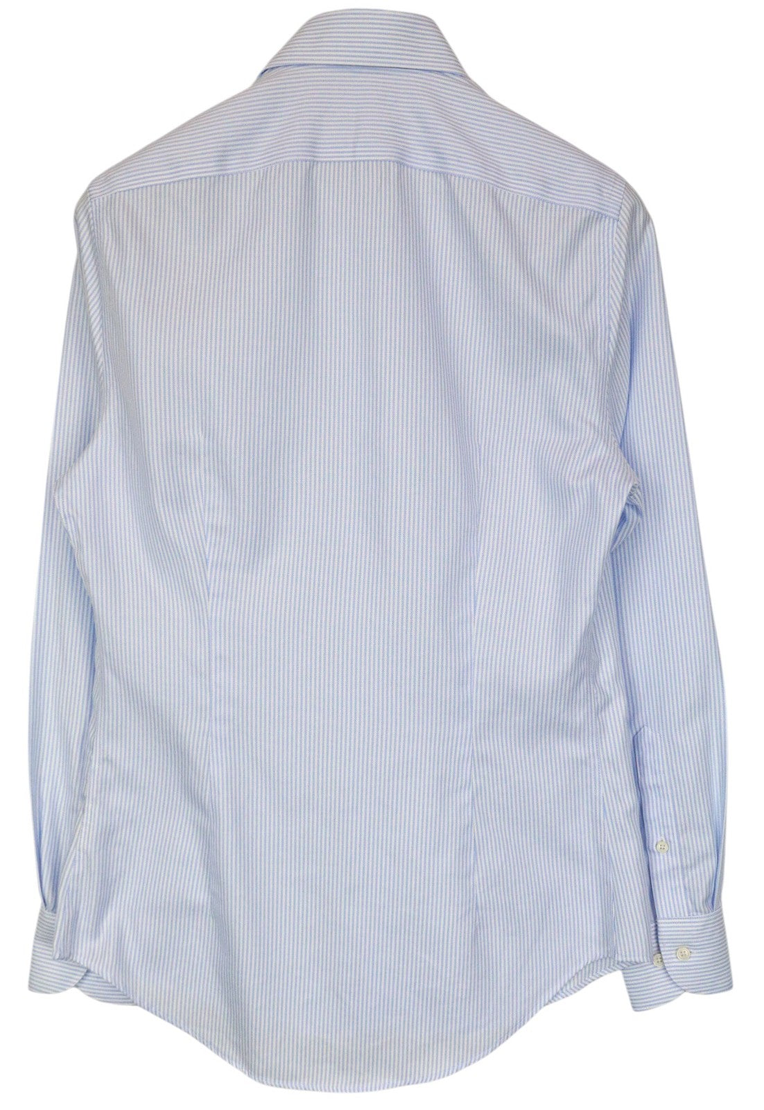 SUITSUPPLY Men Shirt 37/14 1/2 Extra Slim Blue Pure Cotton Striped Formal