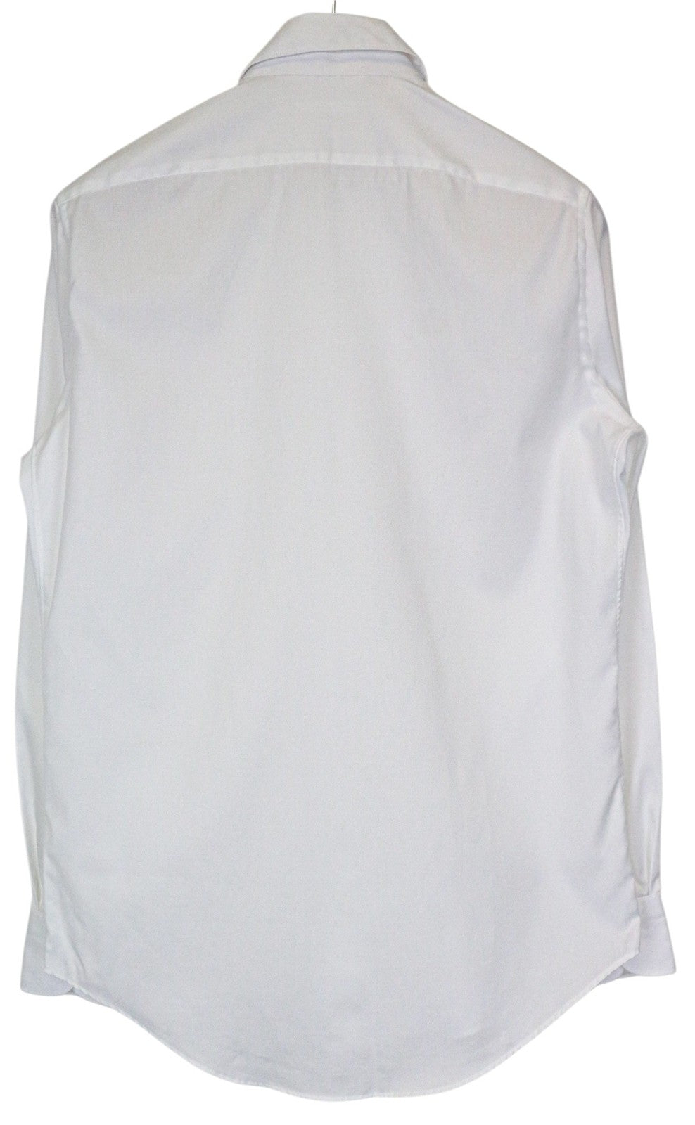 SUITSUPPLY Traveller Men Shirt 38/15 Slim Pure Cotton White Spread Collared