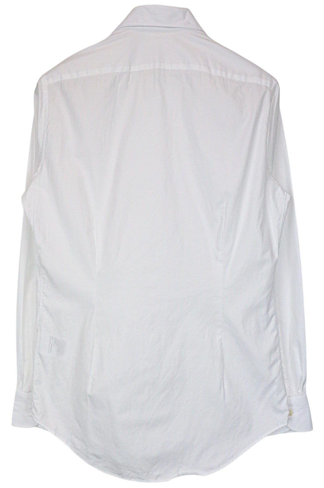 SUITSUPPLY Men Shirt 40/15 3/4 Extra Slim Pure Cotton White Cutaway Button-Up
