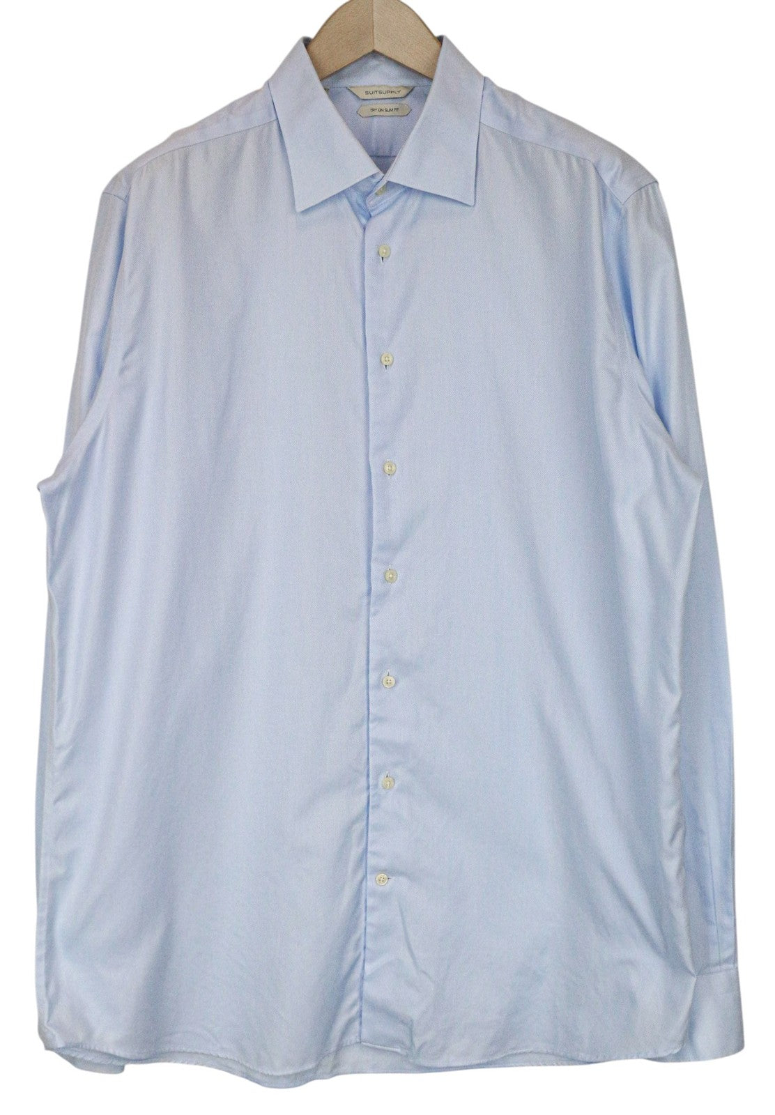 Blaues Twill-Hemd