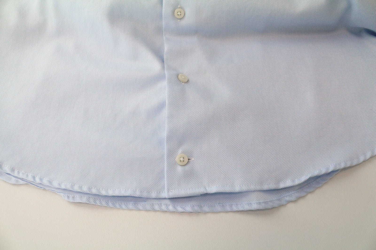 SUITSUPPLY Traveller Men Shirt ~M Blue Spread Collar Long Sleeved Classic