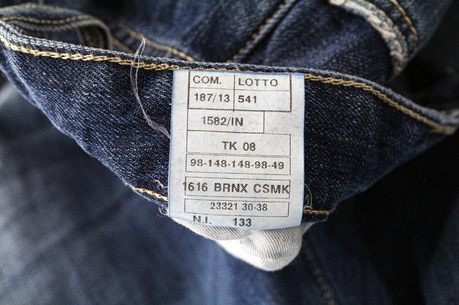 TAKESHY KUROSAWA TK 08 Men Jeans W32 Buttoned Blue Slim Distressed Non-Stretch