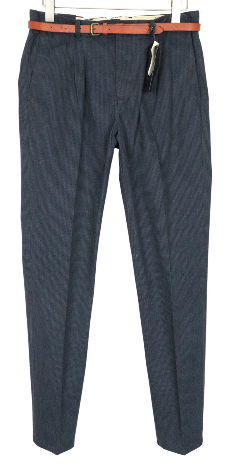 SCOTCH & SODA Stuart Men Trousers W31/L34 Grey Slim Fitted Melange Non-Stretch