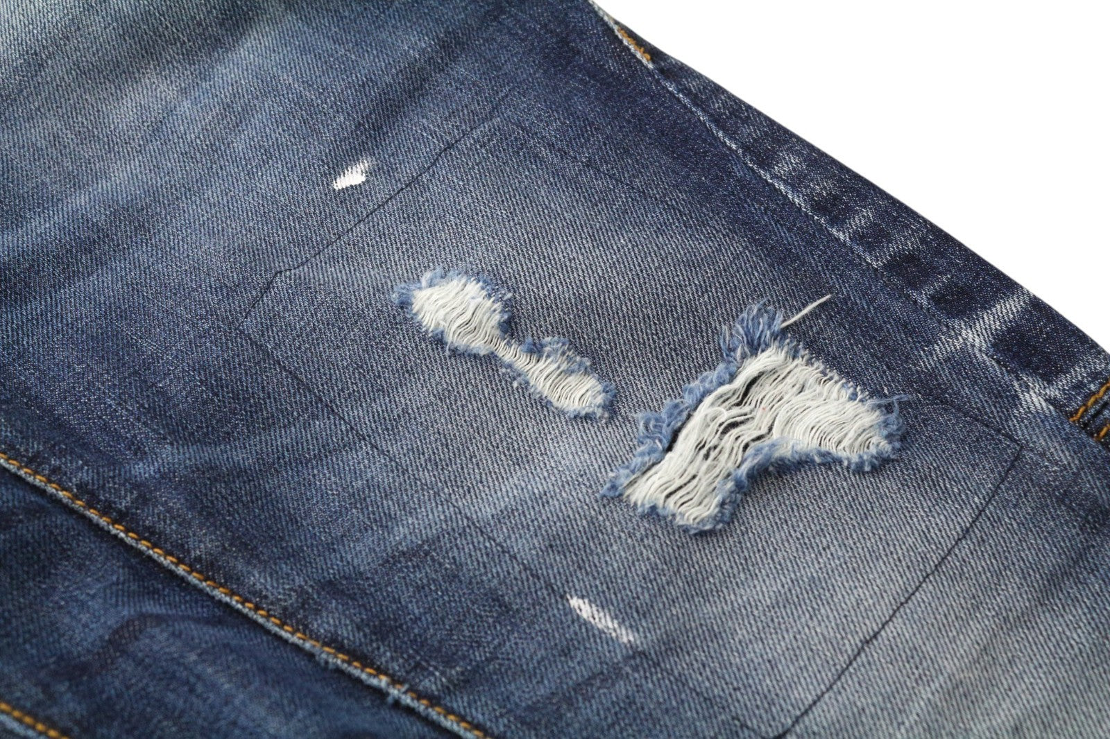 TAKESHY KUROSAWA TK 55 P Men Jeans W30 Blue Slim Taper Fit Buttoned Distressed