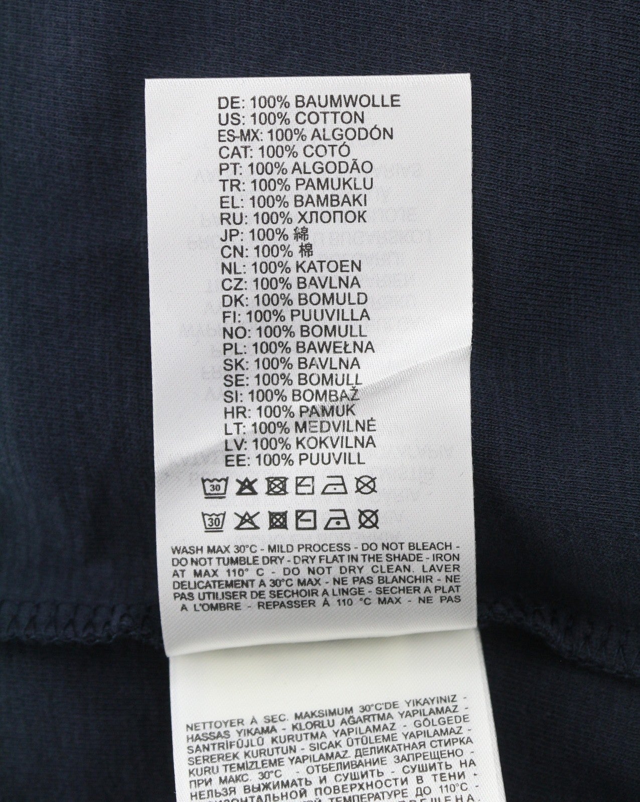 DIESEL T-Diego-Long-A-R-HD-New Men T-Shirt L Dark Blue Crew Neck Pull On