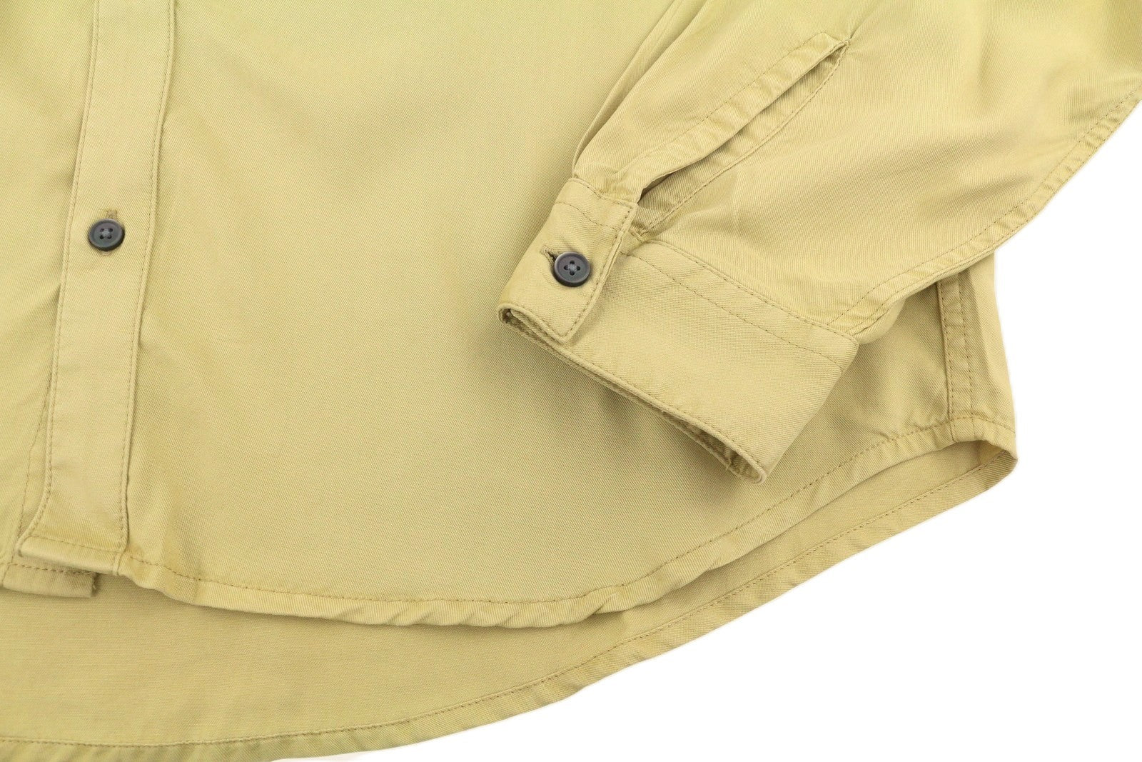 DIESEL S-Simply-C Men Shirt 50 Beige Lyocell Spread Button-Up RRP175