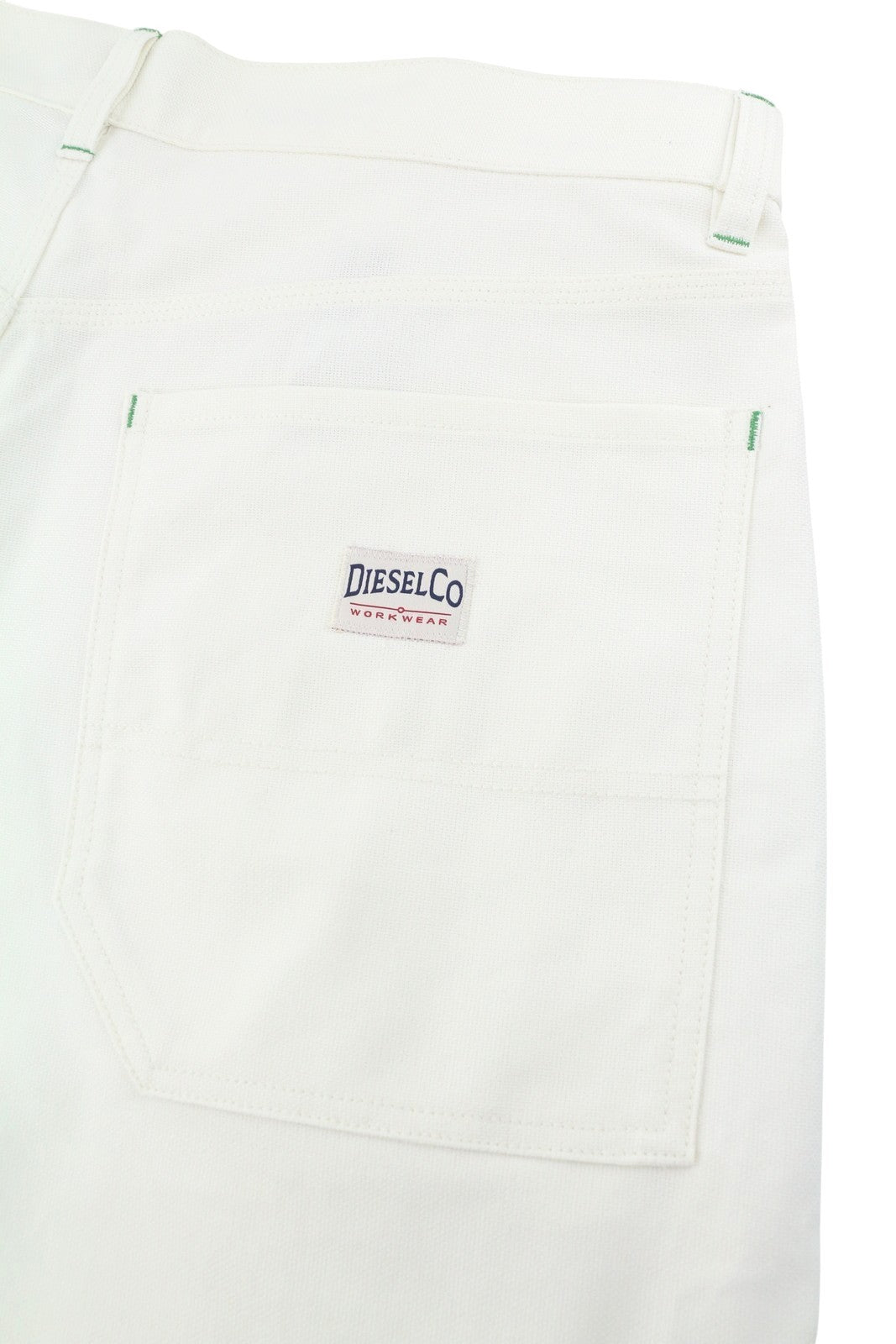 DIESEL New Egan Men Shorts W33 White Rigid Patch Pockets RRP140