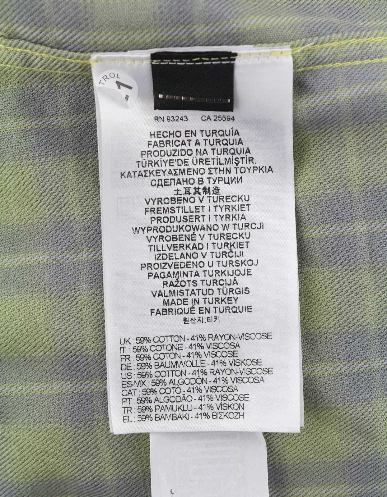 DIESEL S-Dewny-Hood-B Men Shirt 50 Green Plaid Flannel Hooded Overshirt RRP275