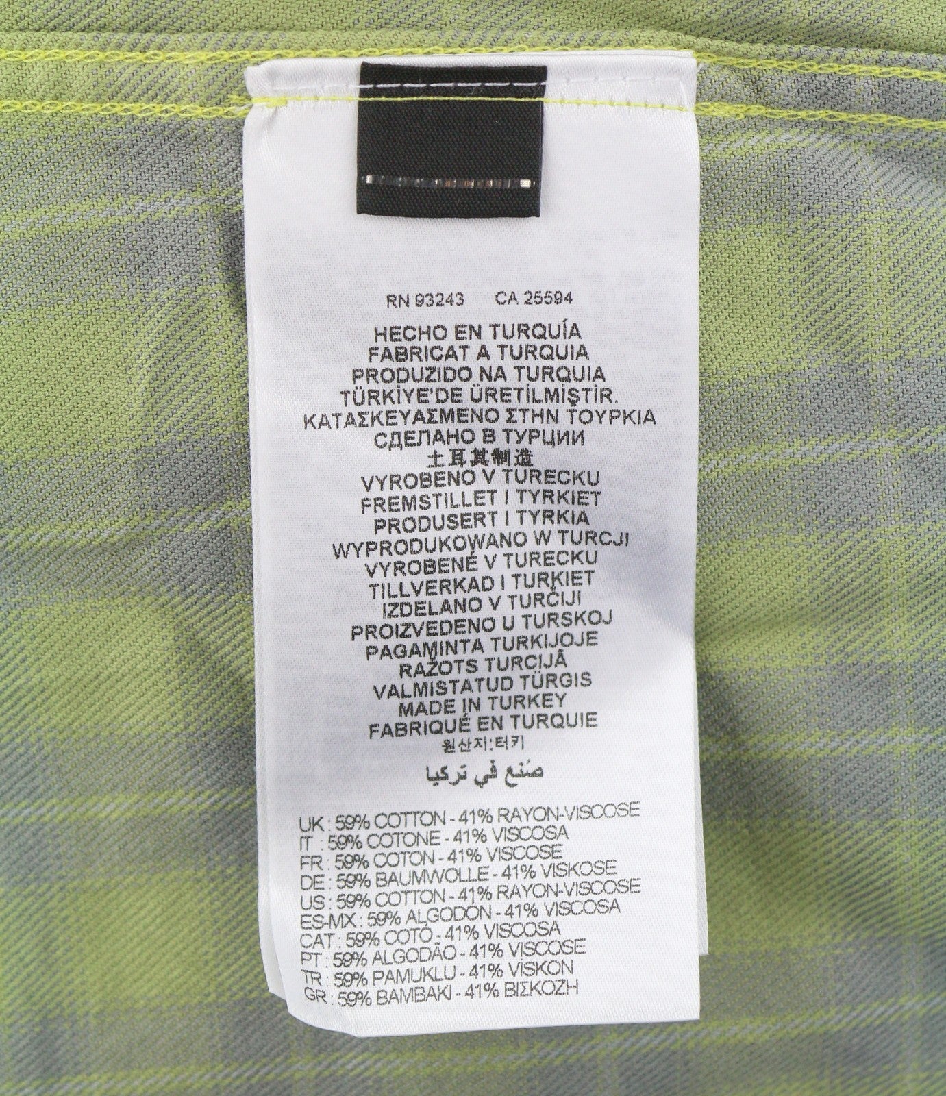 DIESEL S-Dewny-Hood-B Men Shirt 52 Green Plaid Flannel Hooded Overshirt RRP275