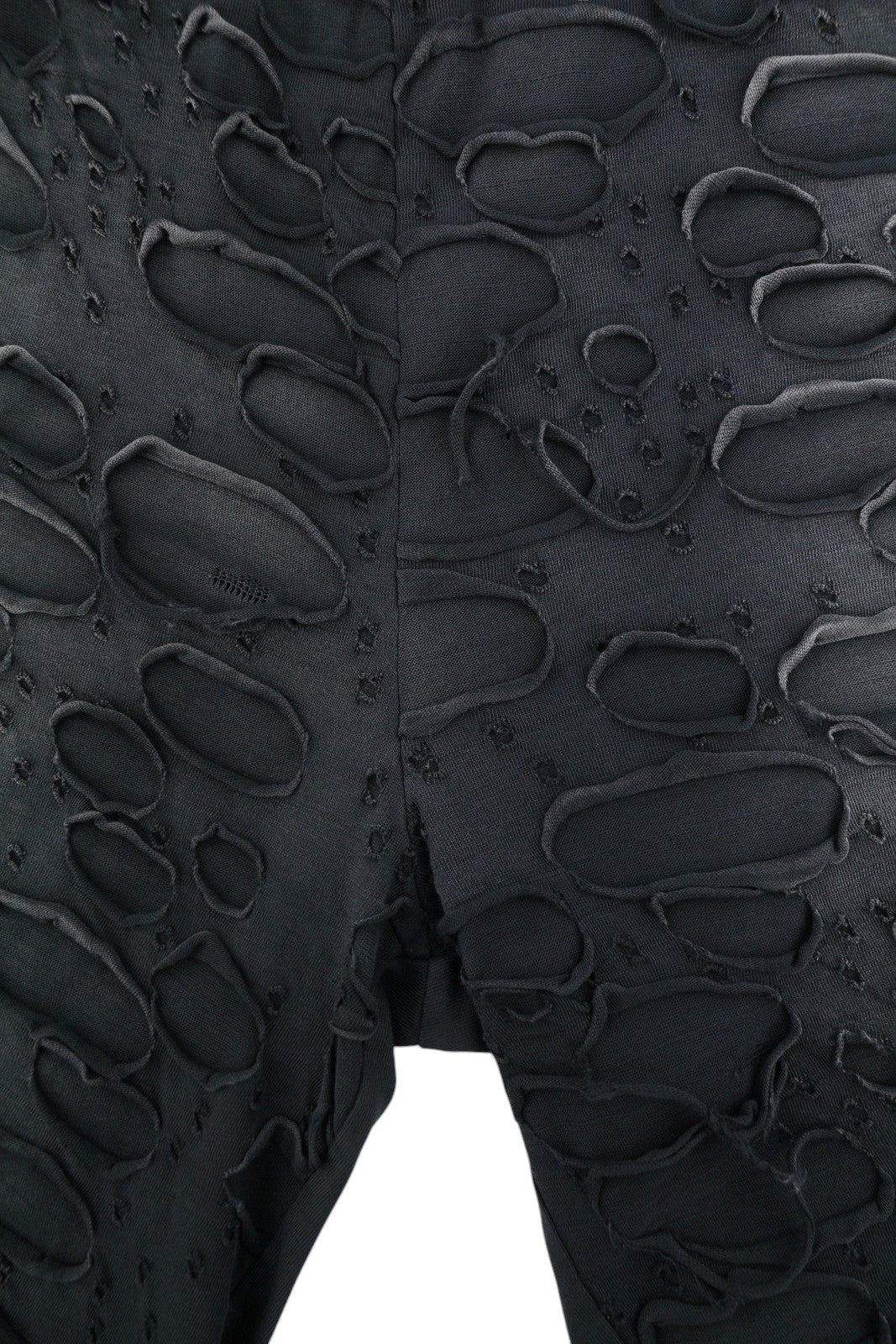 DIESEL P-Echio-R1 Men Shorts M Black Faded Ripped Loose Wide Fit RRP195