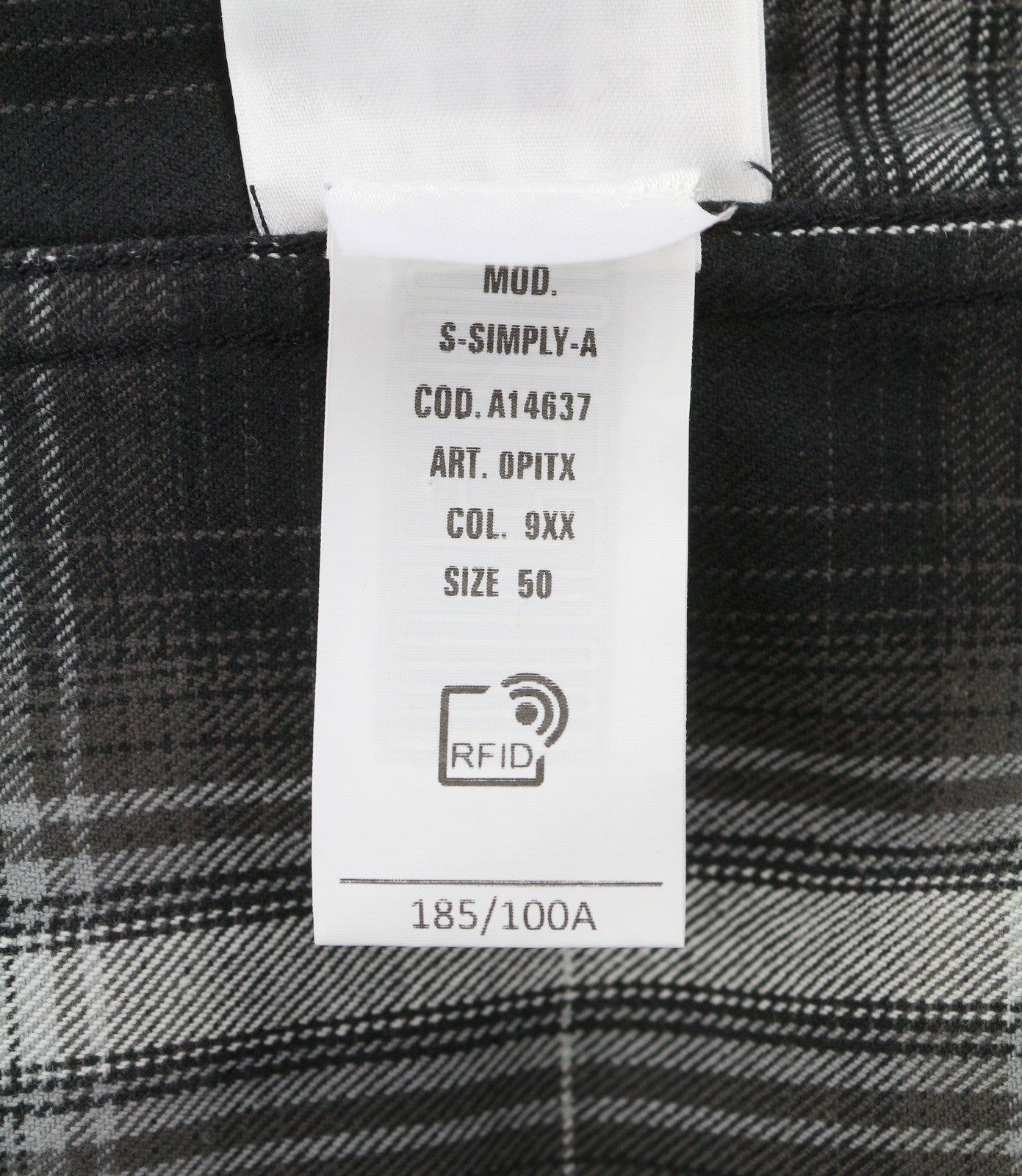 DIESEL S-Simply-A Men Shirt 50 Black Flannel Plaid Thick Overshirt RRP195