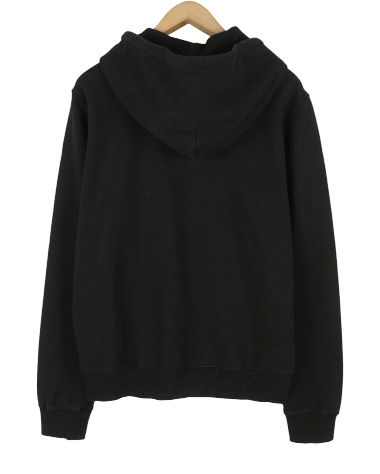 DIESEL S-Ginn-Hood-Zip-New -ITA Men Hoodie M Black Logo Full Zip RRP160