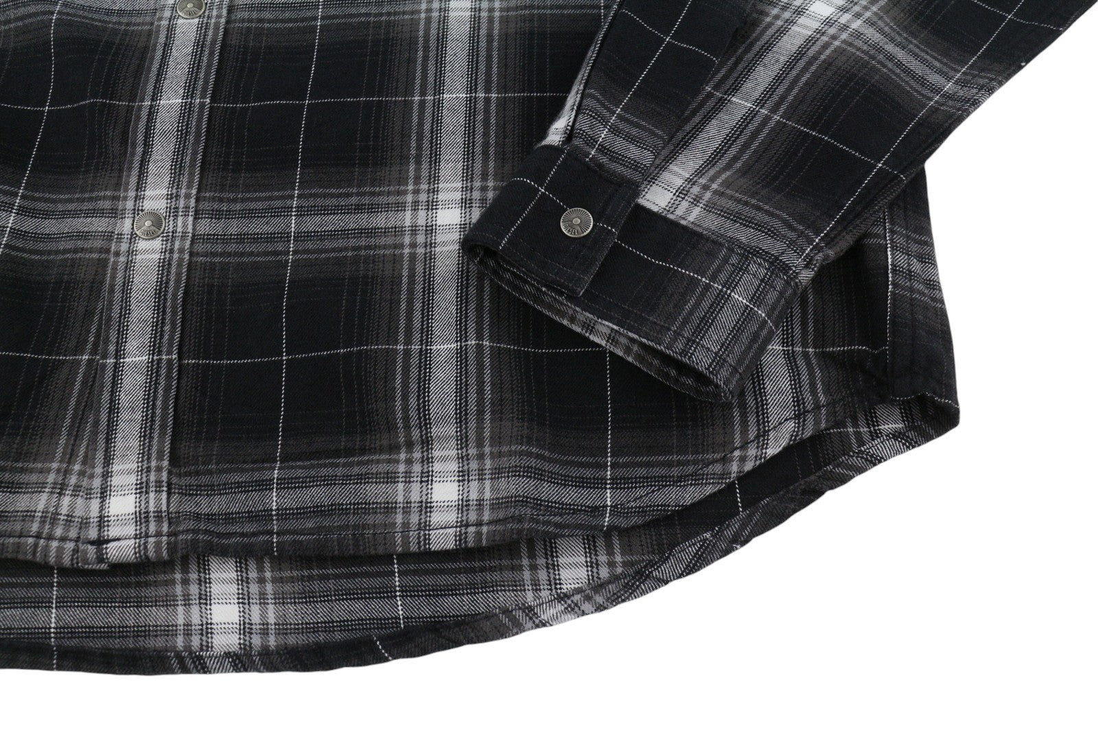 DIESEL S-Simply-A Men Shirt 52 Black Flannel Plaid Thick Overshirt RRP195