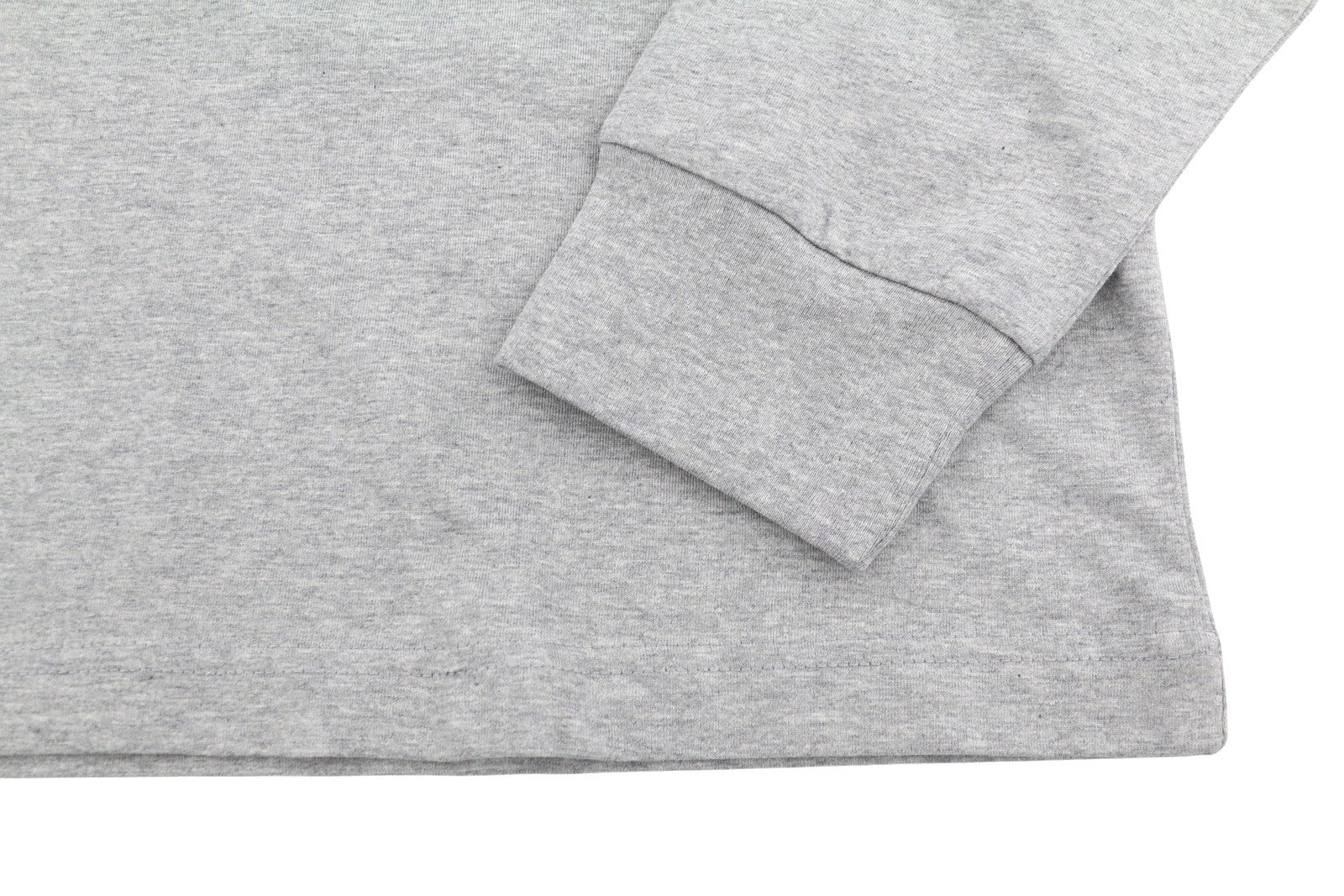DIESEL T-Just-LS-D Men T-Shirt XL Grey Melange Crew Neck Long Sleeve