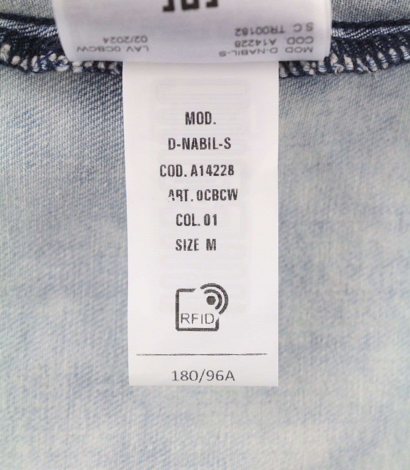 DIESEL D-Nabil-S Men Shirt M Blue Garment Dyed Camp Collar Loose Fit RRP295