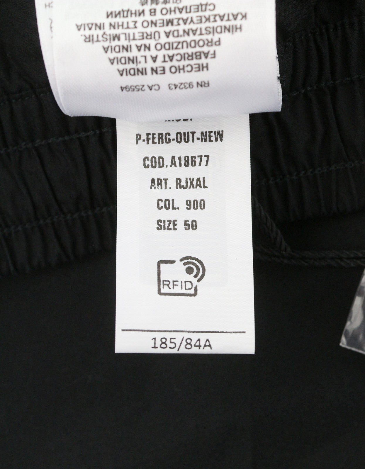 DIESEL P-Ferg-Out-New Men Shorts 50 W34 Black Elastic Drawstring Waist RRP120