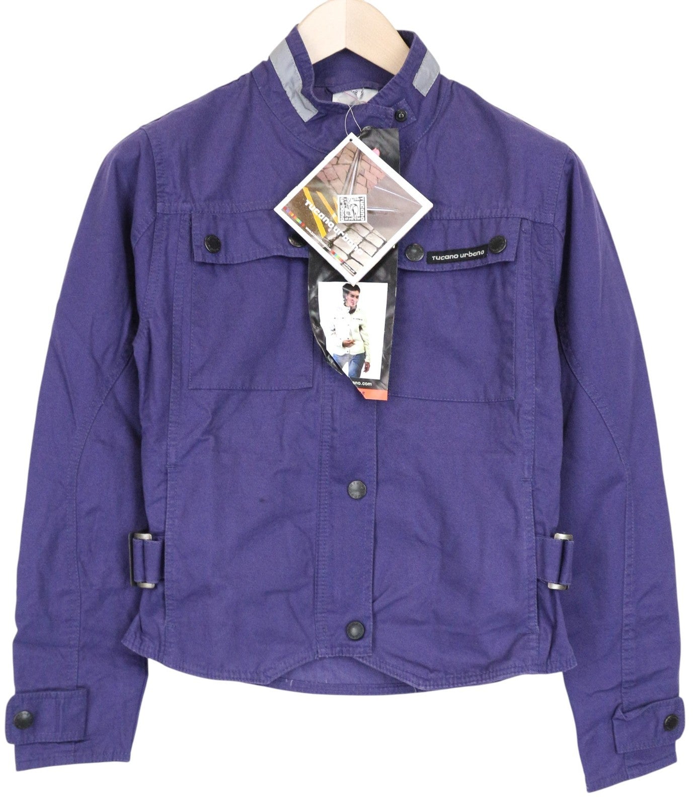 TUCANO URBANO Shorty Cotton Women Jacket IT38 XS Purple Motorcycle Protective