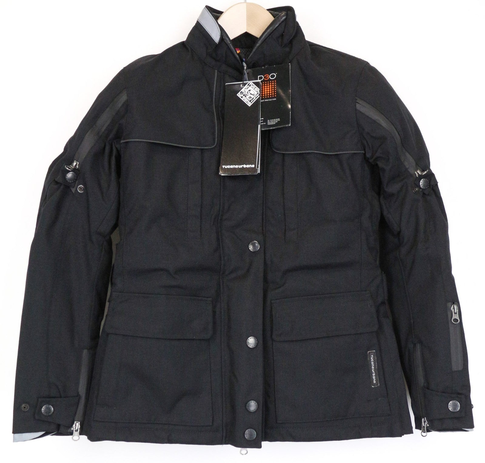 TUCANO URBANO Iris Women Jacket IT38 XS Black Waterproof Breathable Motorcycle