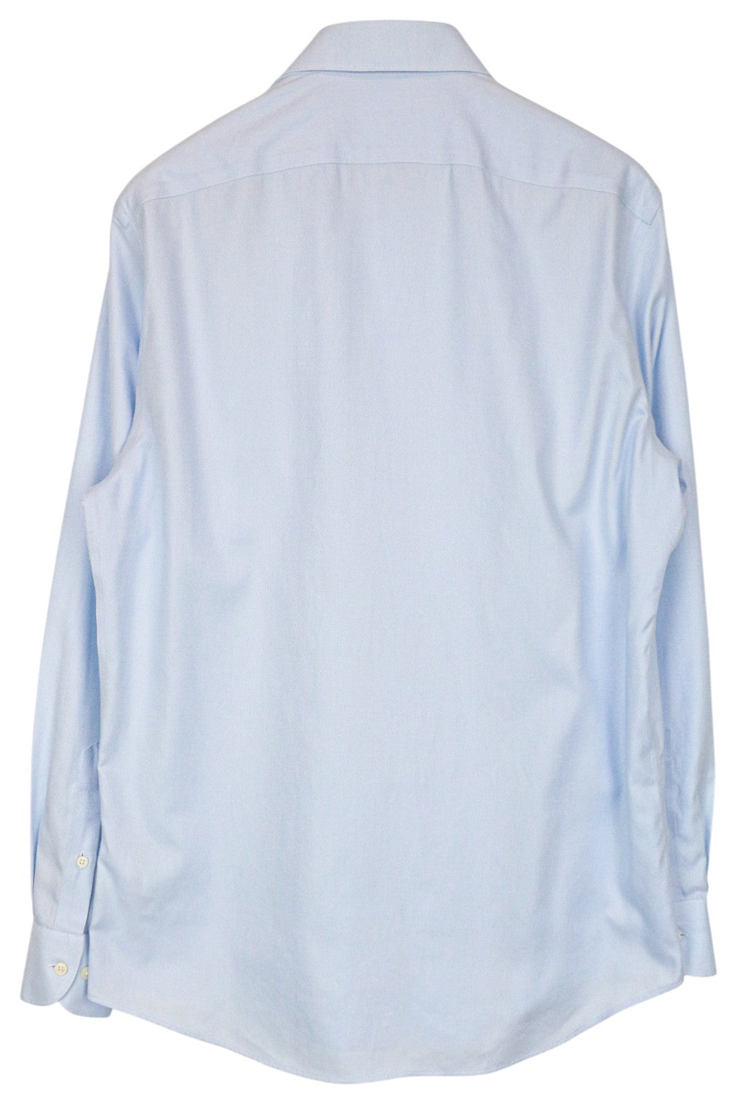 SUITSUPPLY Traveller Men Shirt 42/16 1/2 Slim Blue Cotton Long Sleeve Formal