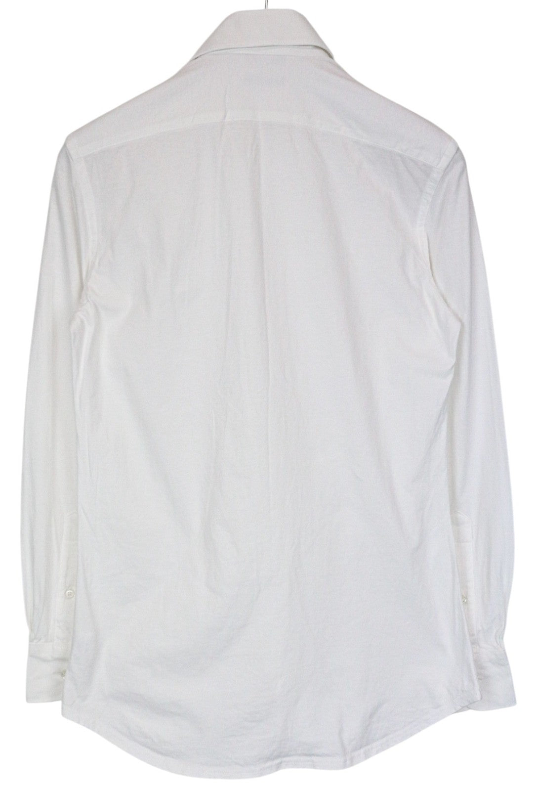 SUITSUPPLY Men Shirt 35 Slim Fit White Pure Cotton Cutaway Collared