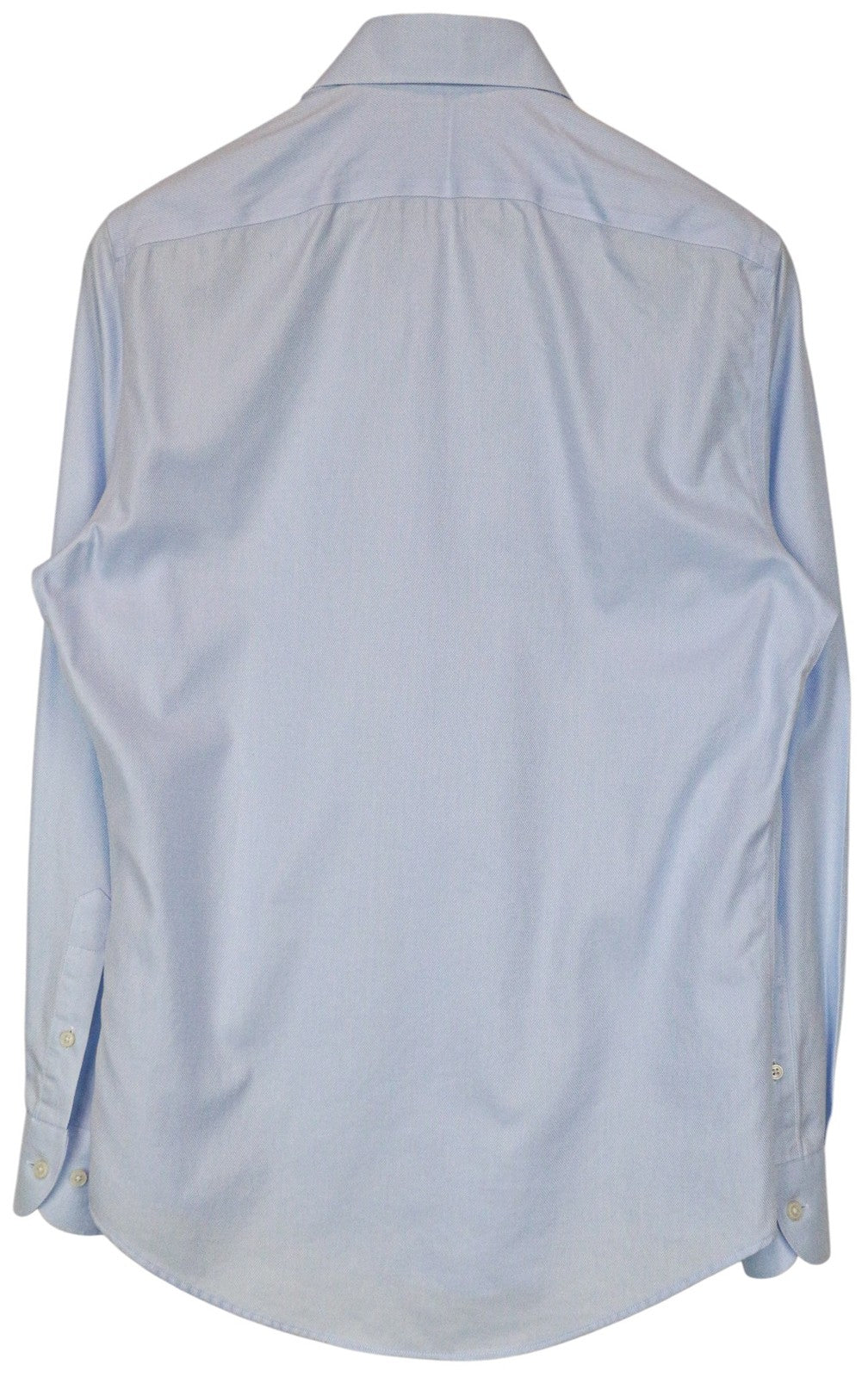 SUITSUPPLY Men Shirt 37/14 1/2 Slim Fit Long Sleeved Blue Pure Cotton Twill