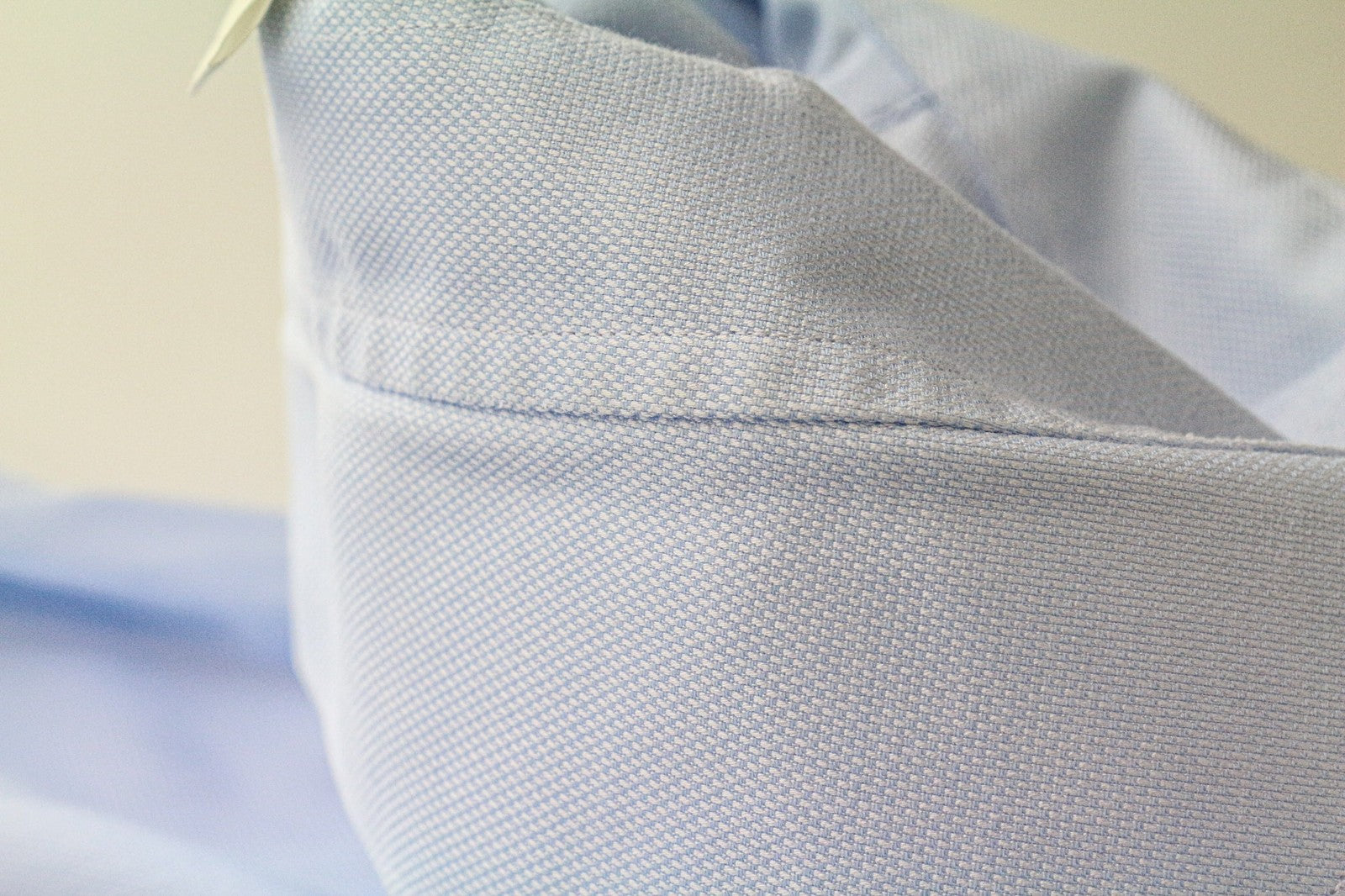SUITSUPPLY Men Shirt 37/14 1/2 Slim Fit Long Sleeved Blue Pure Cotton Twill