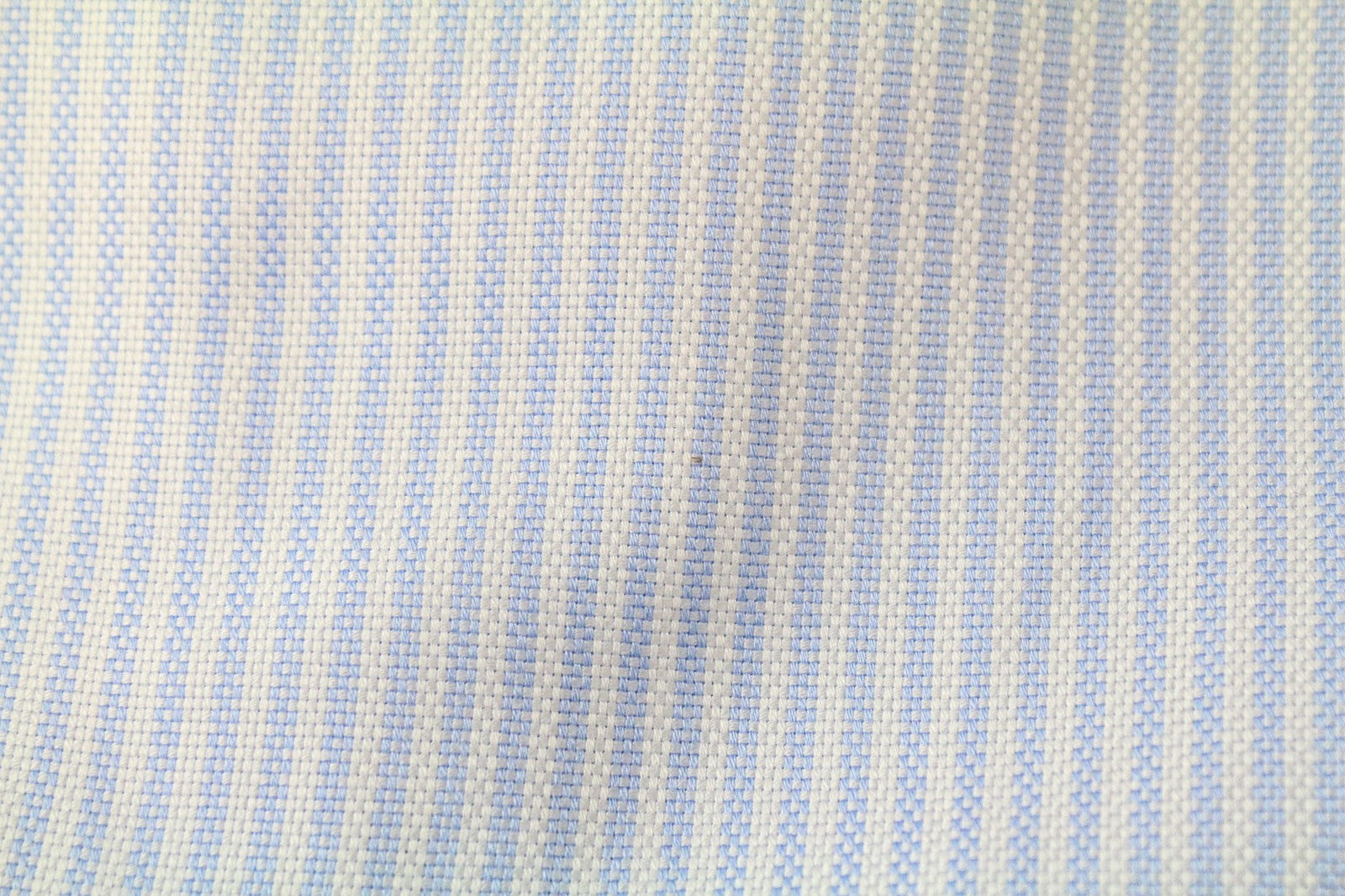 SUITSUPPLY Men Shirt 46L/18L Extra Slim Blue Pure Cotton Striped Formal
