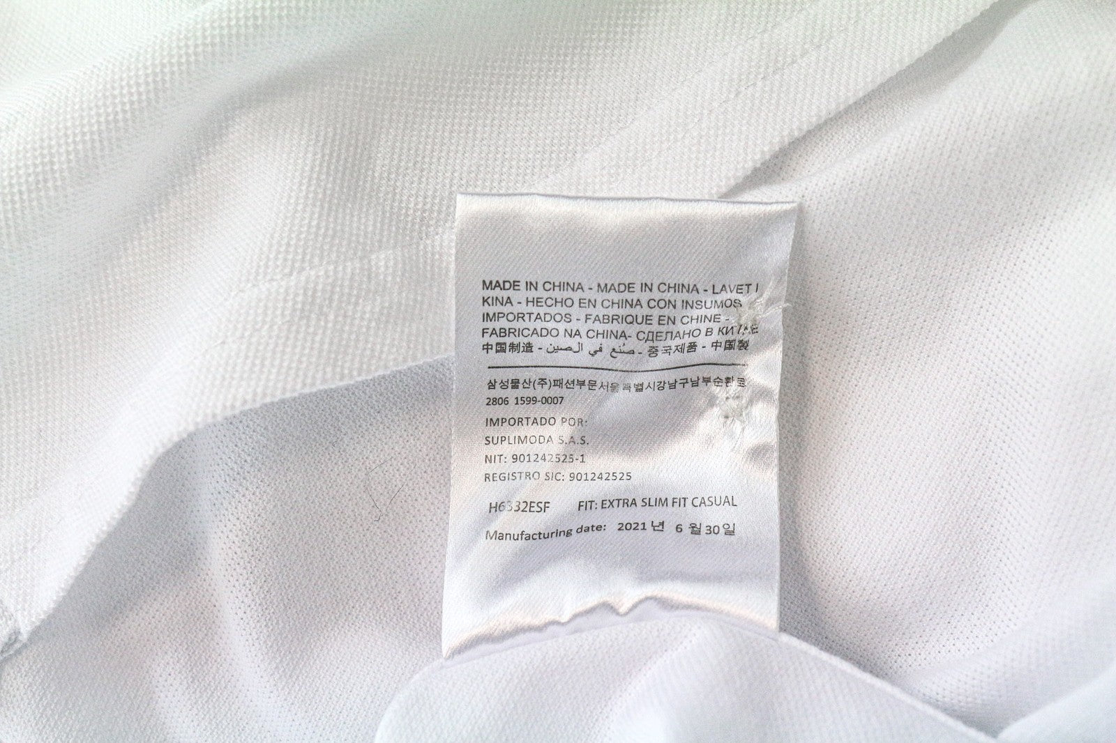 SUITSUPPLY Men T-Shirt 37/38/14 1/2/15 Extra Slim Fit White Pure Cotton Polo