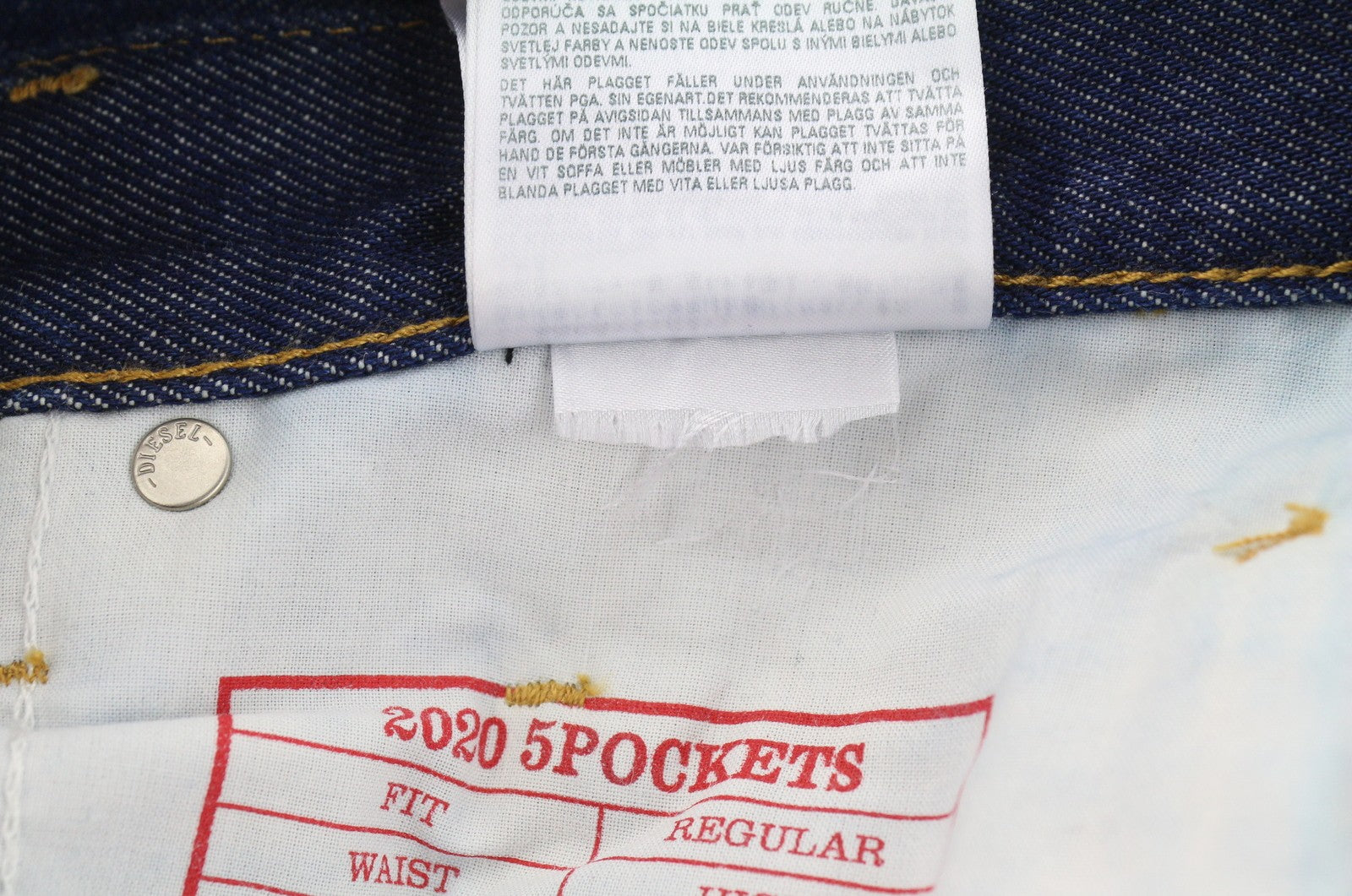 DIESEL 2020 D-Viker Z9B85 Men Jeans W32/L34 Regular Fit Straight Leg RRP150