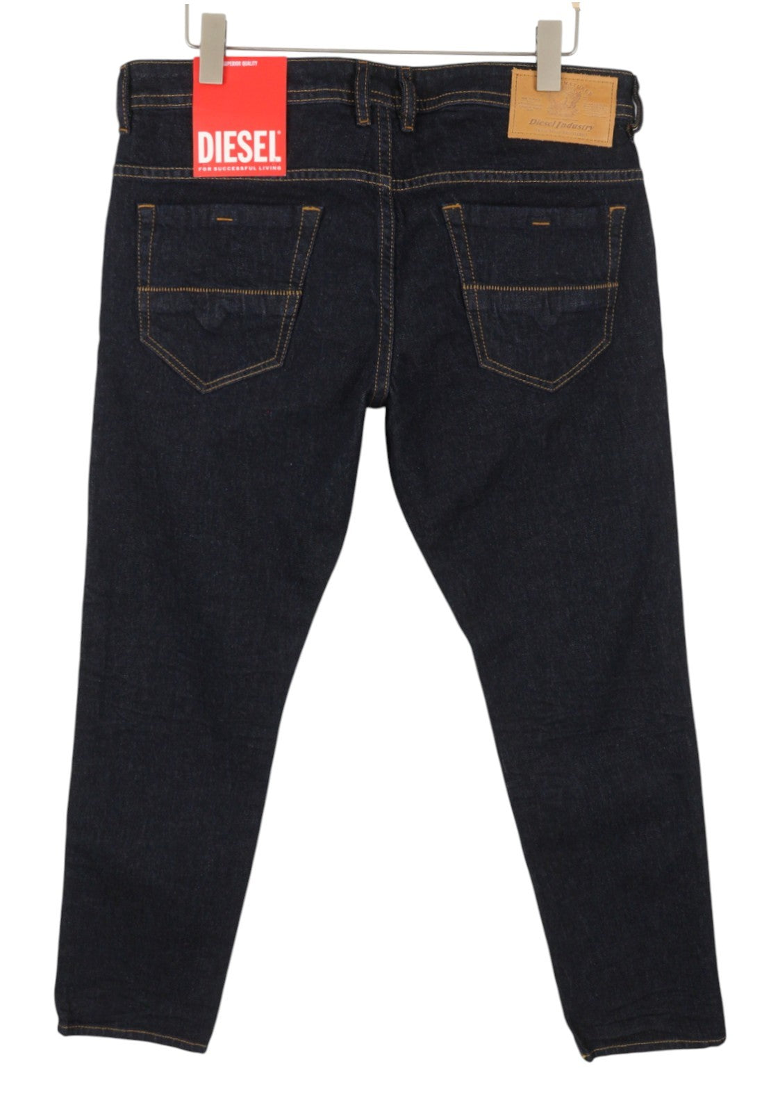DIESEL Thommer R07R2 Men Jeans W36/L32 Dark Blue Slim Fit Low Waist RRP150