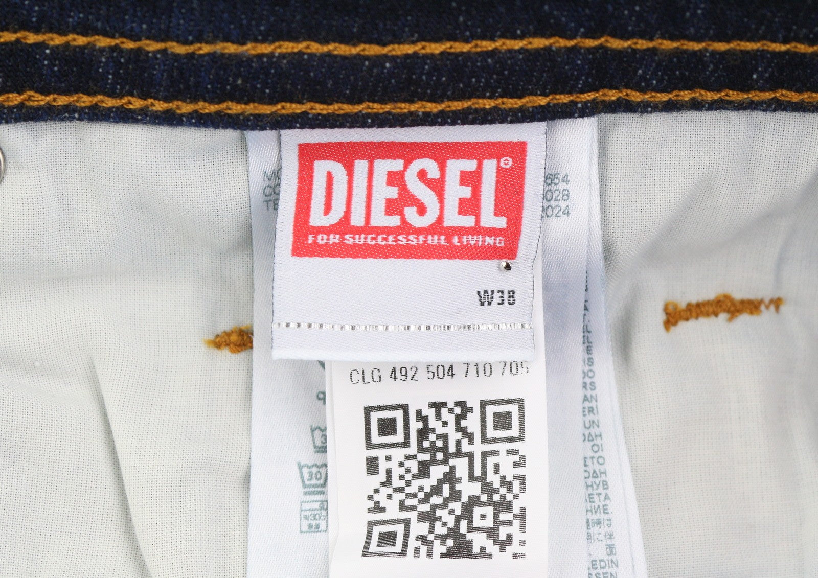 DIESEL Thommer R07R2 Men Jeans W38/L32 Dark Blue Slim Fit Low Waist RRP150