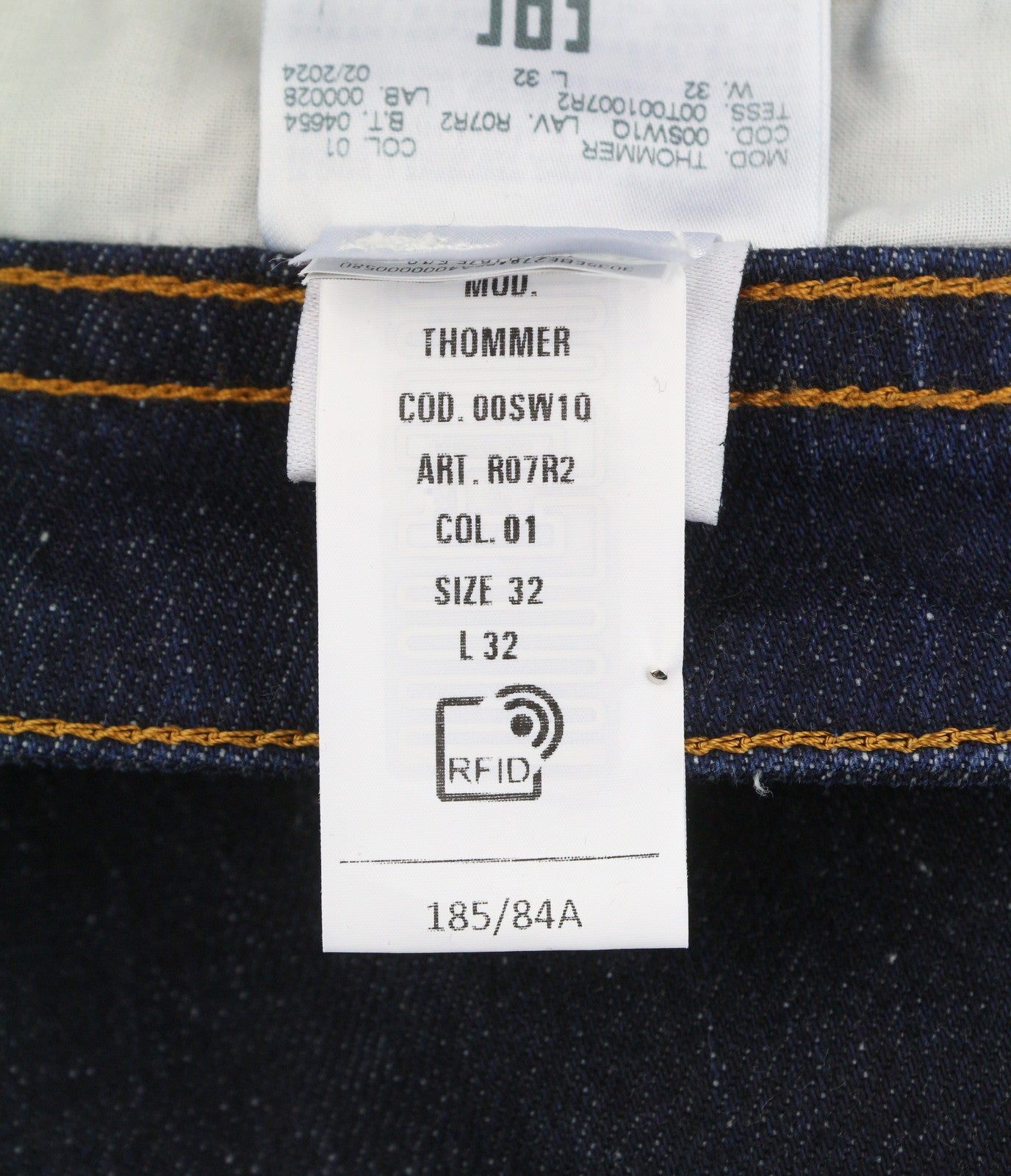 DIESEL Thommer R07R2 Men Jeans W32/L32 Dark Blue Slim Fit Low Waist RRP150